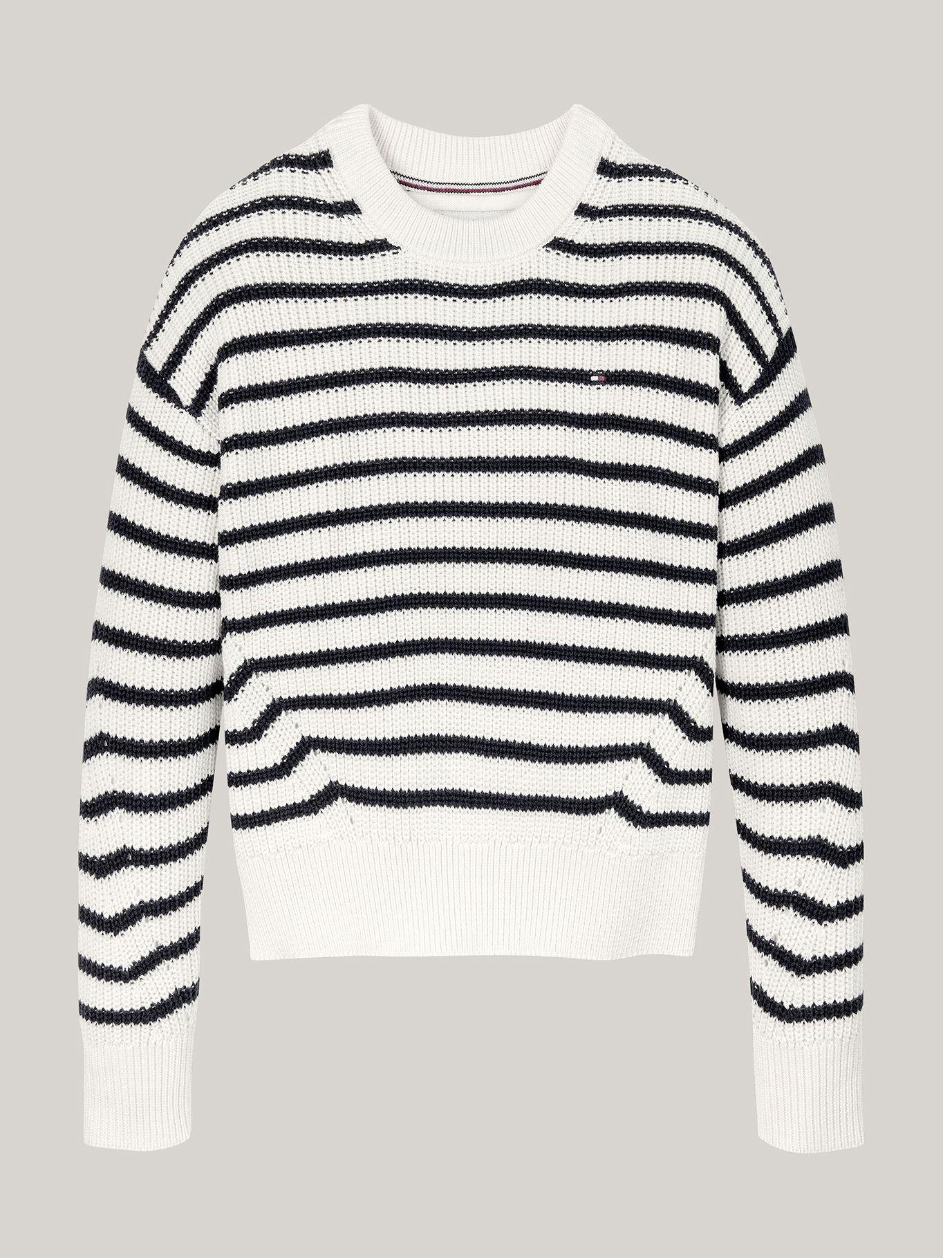 Sweater Esencial Diseño Rayas Multicolor Tommy Hilfiger-4