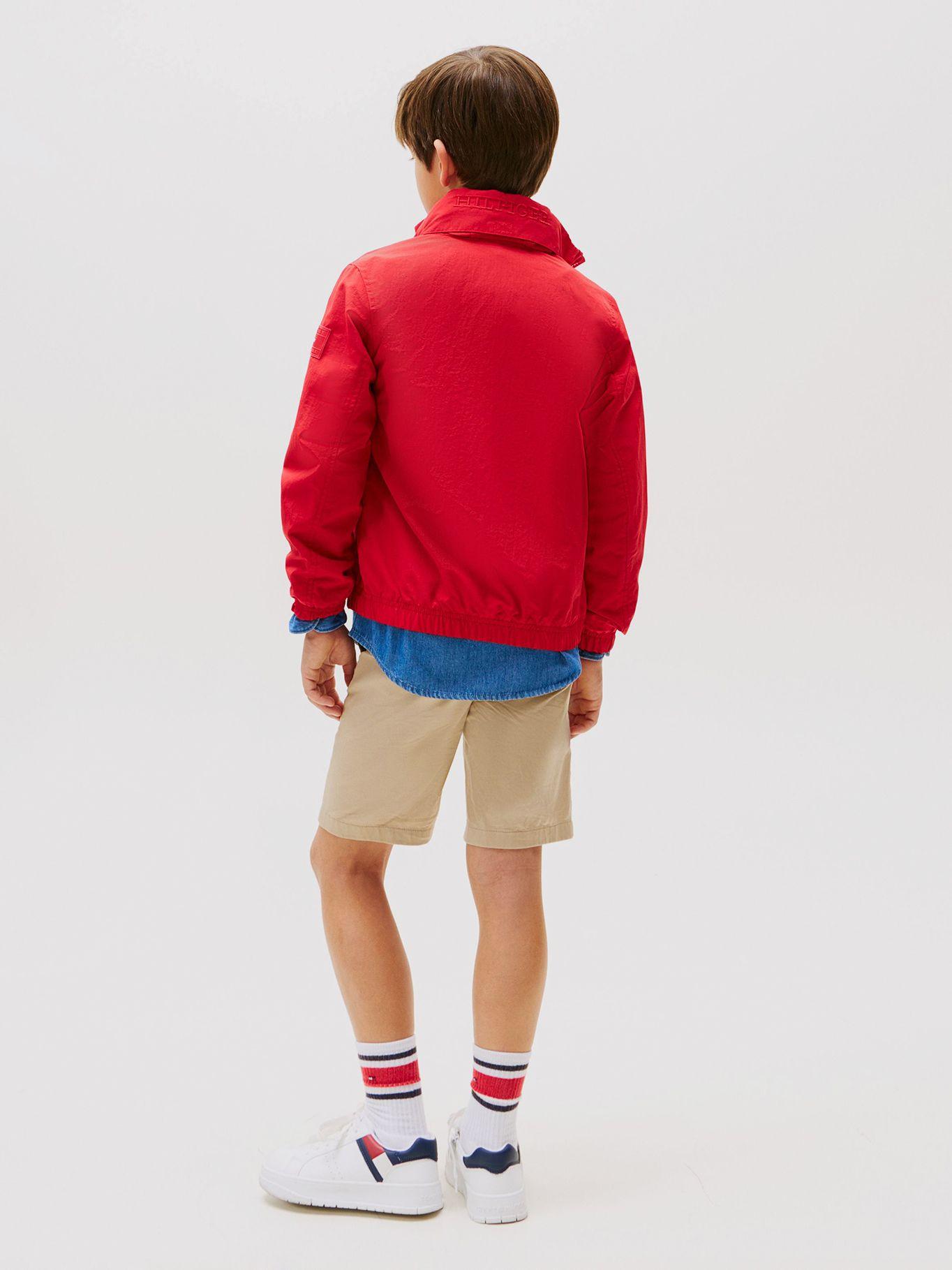 Chaqueta de Gorro Y Parche Del Logo Rojo Tommy Hilfiger-2