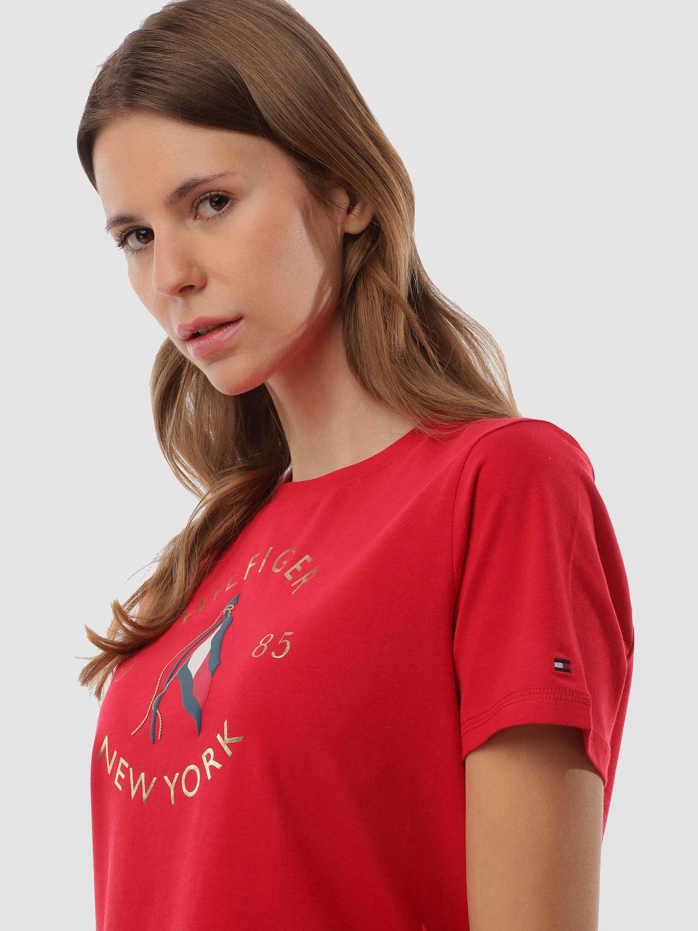 Polera Motion Flag Logo Rojo Tommy Hilfiger-3