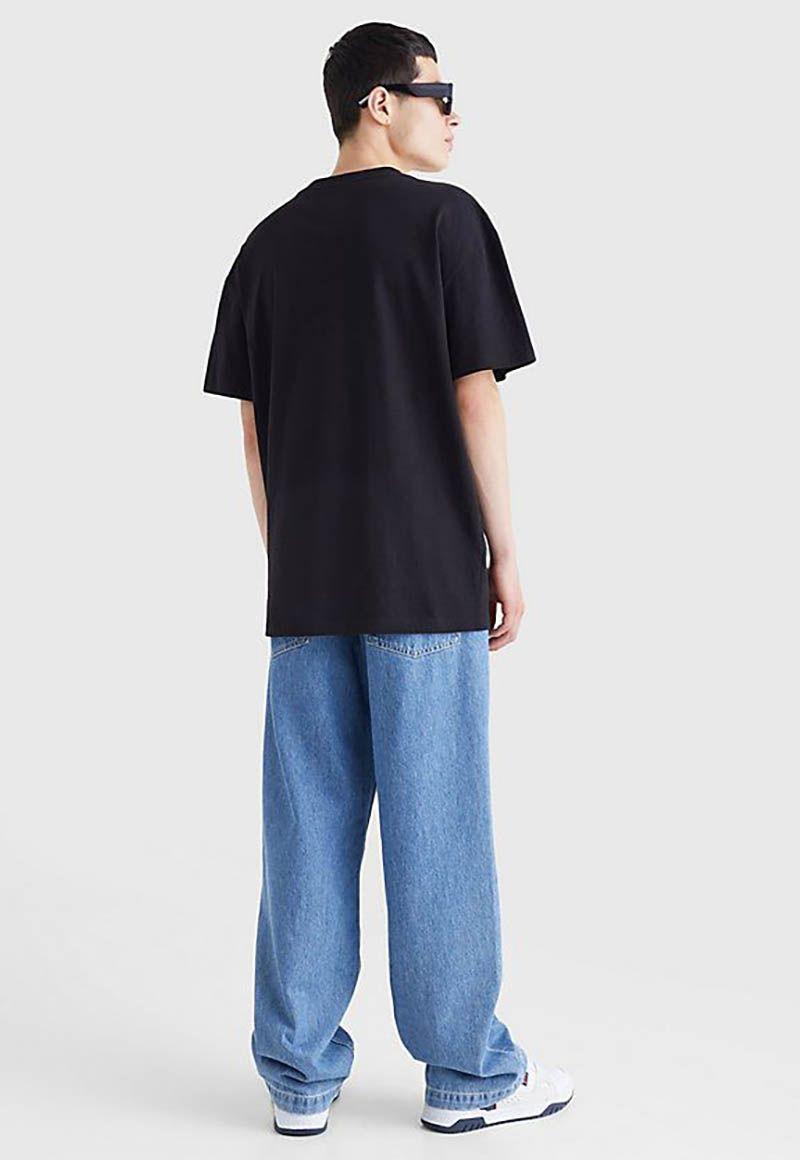 Polera Relaxed Basketball Vintage Negro Tommy Hilfiger-2