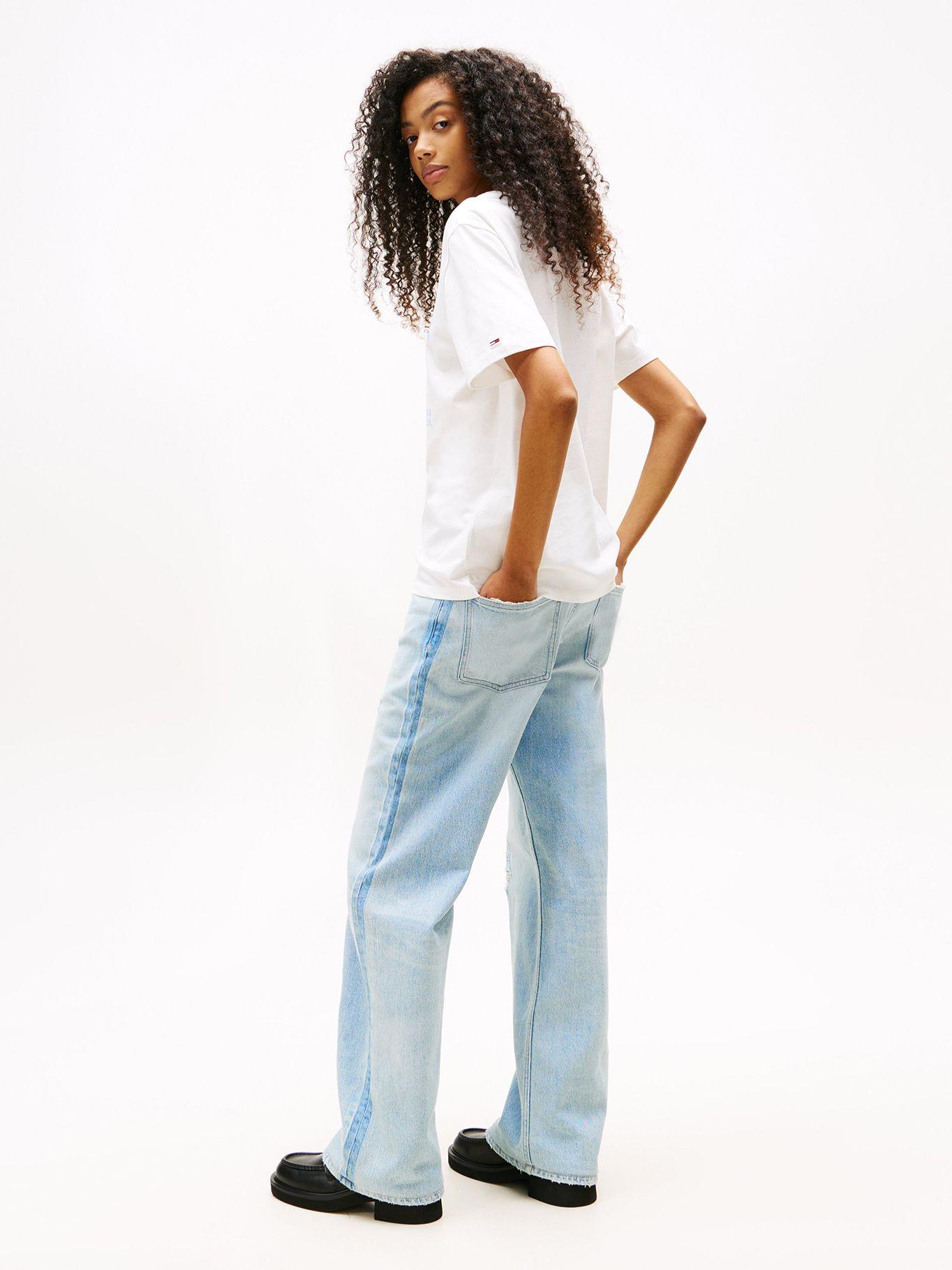 Polera Strawberry Logo Blanco YBL Tommy Jeans-2