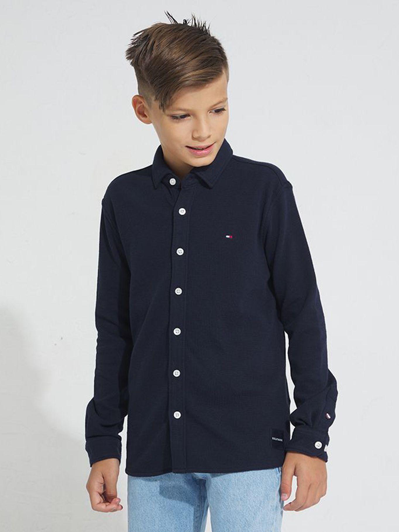 Camisa Elegante Regular Fit Azul Tommy Hilfiger-0