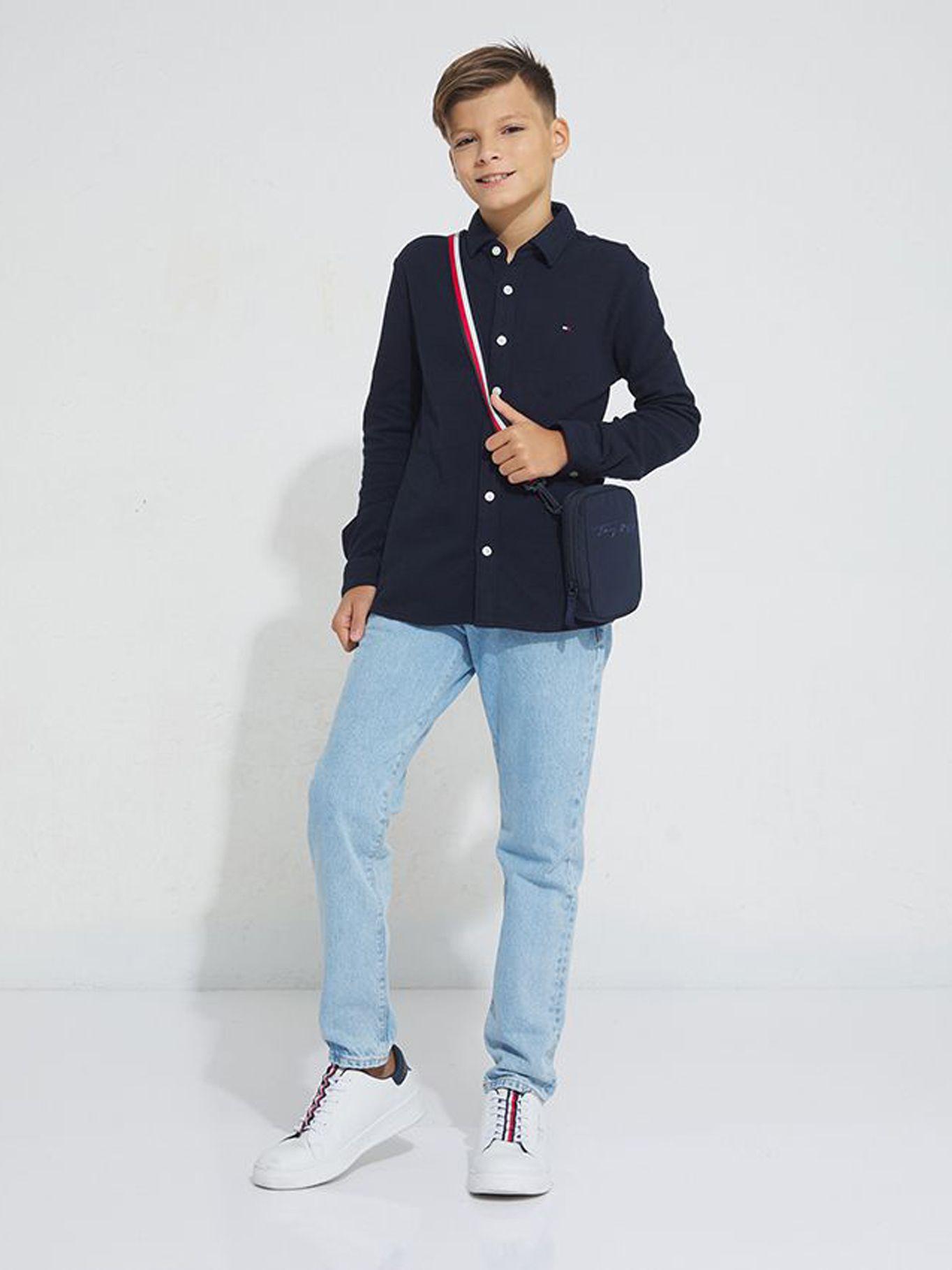 Camisa Elegante Regular Fit Azul Tommy Hilfiger-3