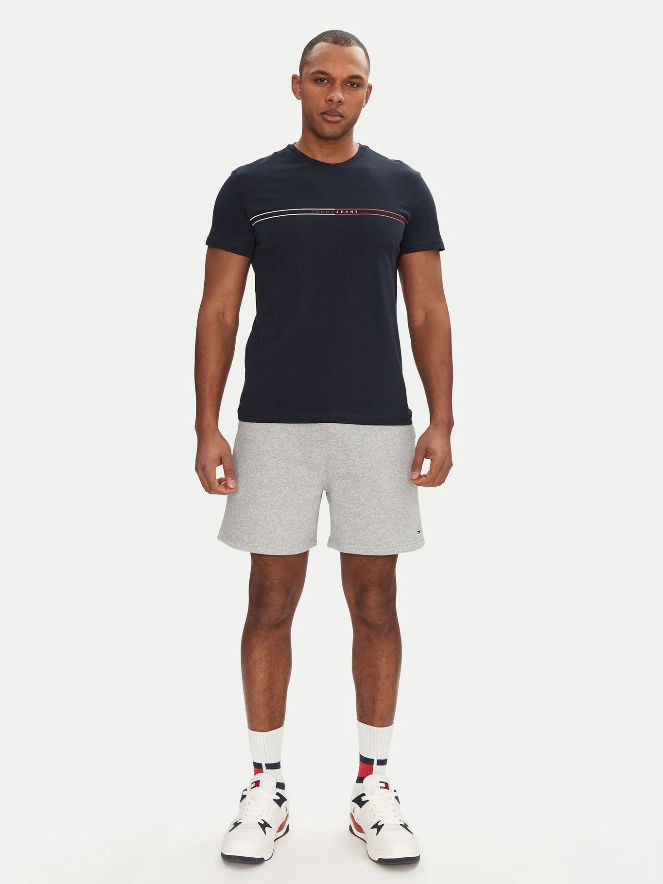 Polera Entry Graphic Logo Slim Fit Azul Tommy Jeans-1