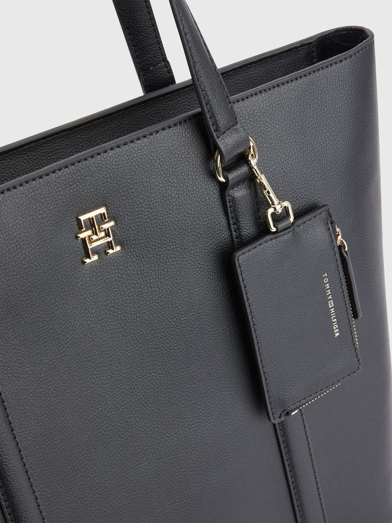 Tote Monogram Logo Negro Tommy Hilfiger-2