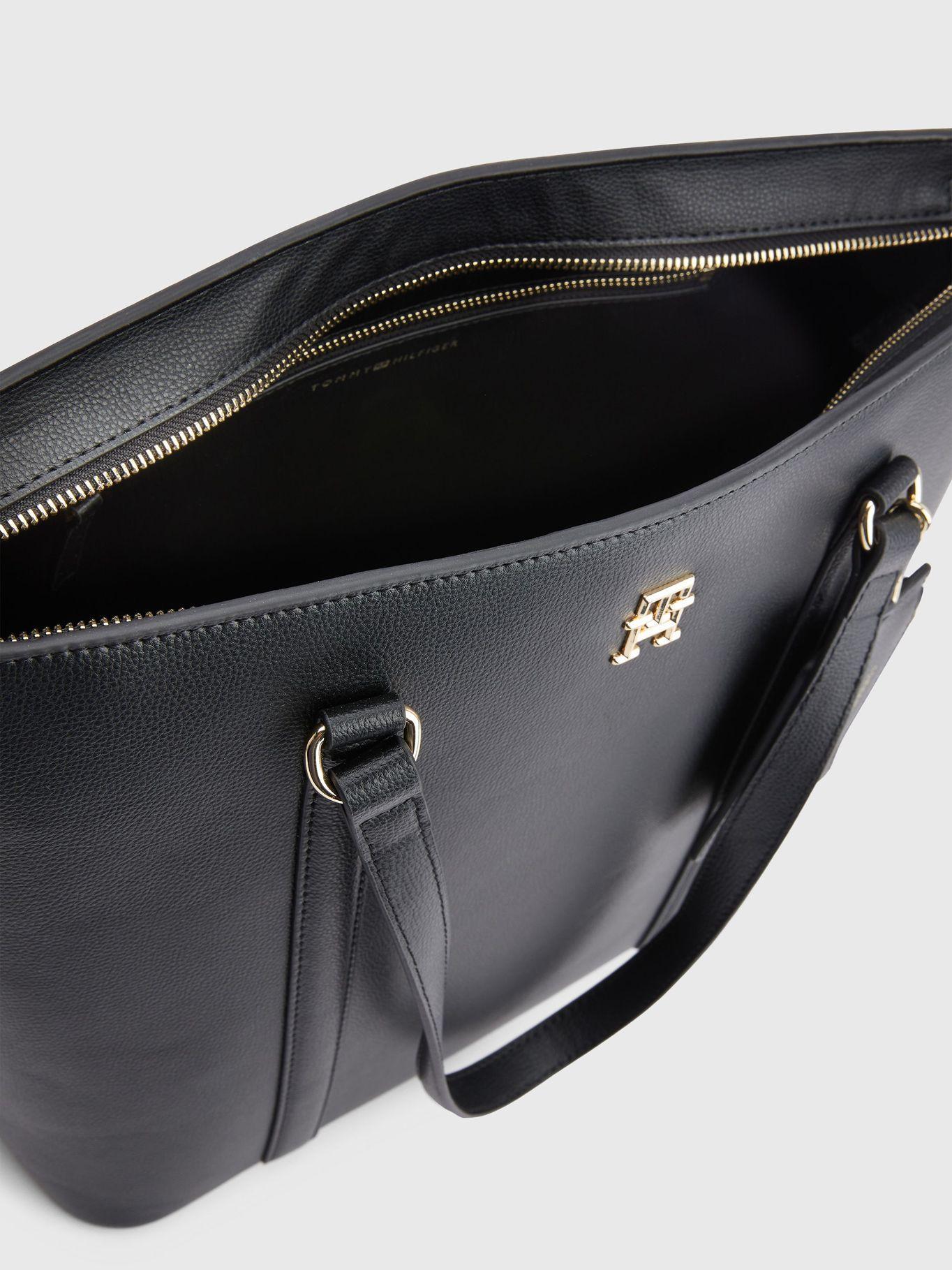 Tote Monogram Logo Negro Tommy Hilfiger-3