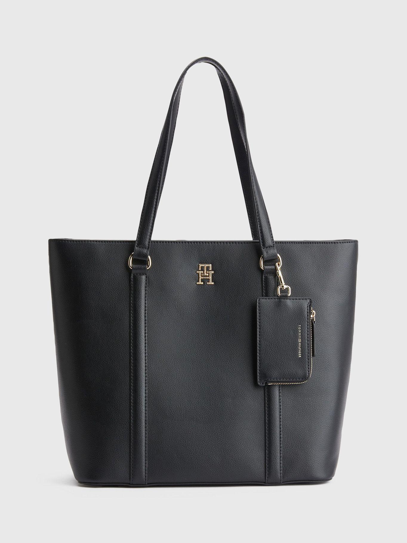 Tote Monogram Logo Negro Tommy Hilfiger-0