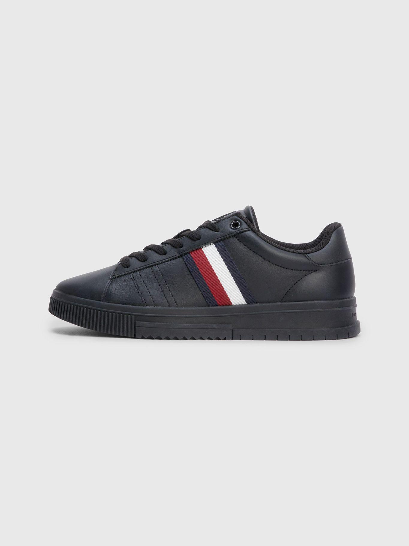 Zapatillas Supercup De Cuero Negro Tommy Hilfiger-4