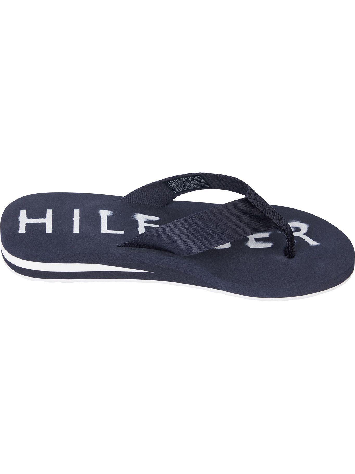 Sandalias Beach Con Logo Azul Tommy Hilfiger-1