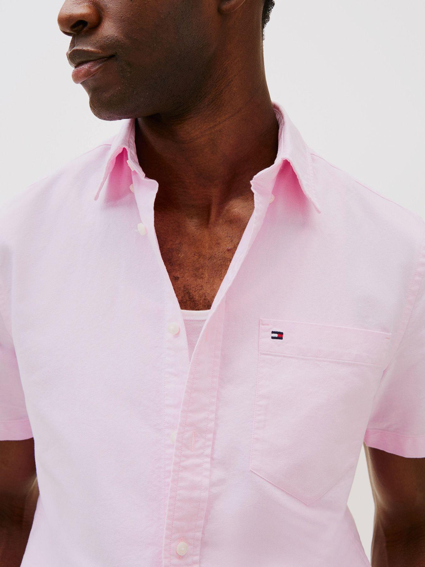 Camisa Oxford Regular Fit Rosado Tommy Hilfiger-3