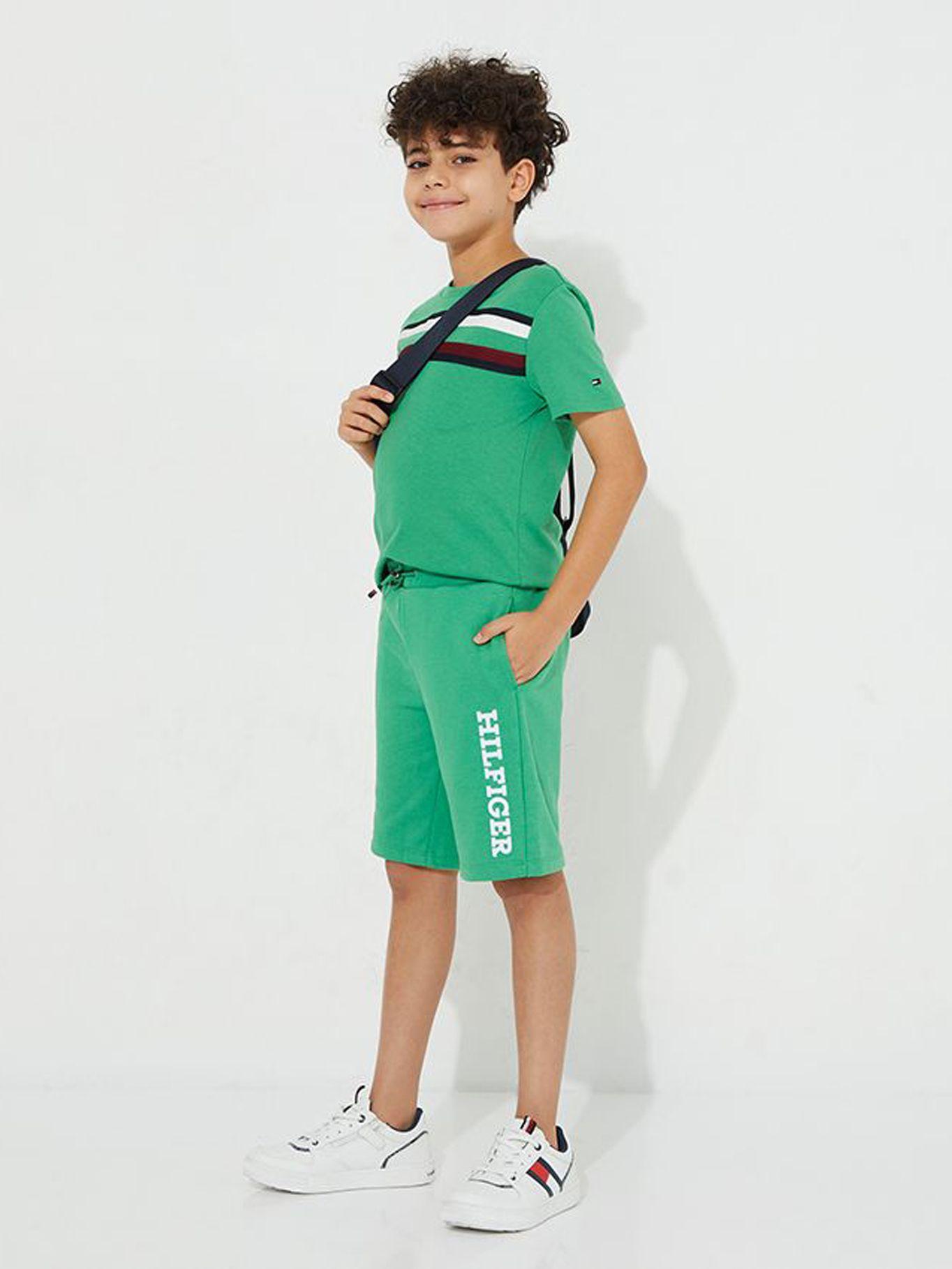 Short Con Logo Monotype Verde Tommy Hilfiger-1