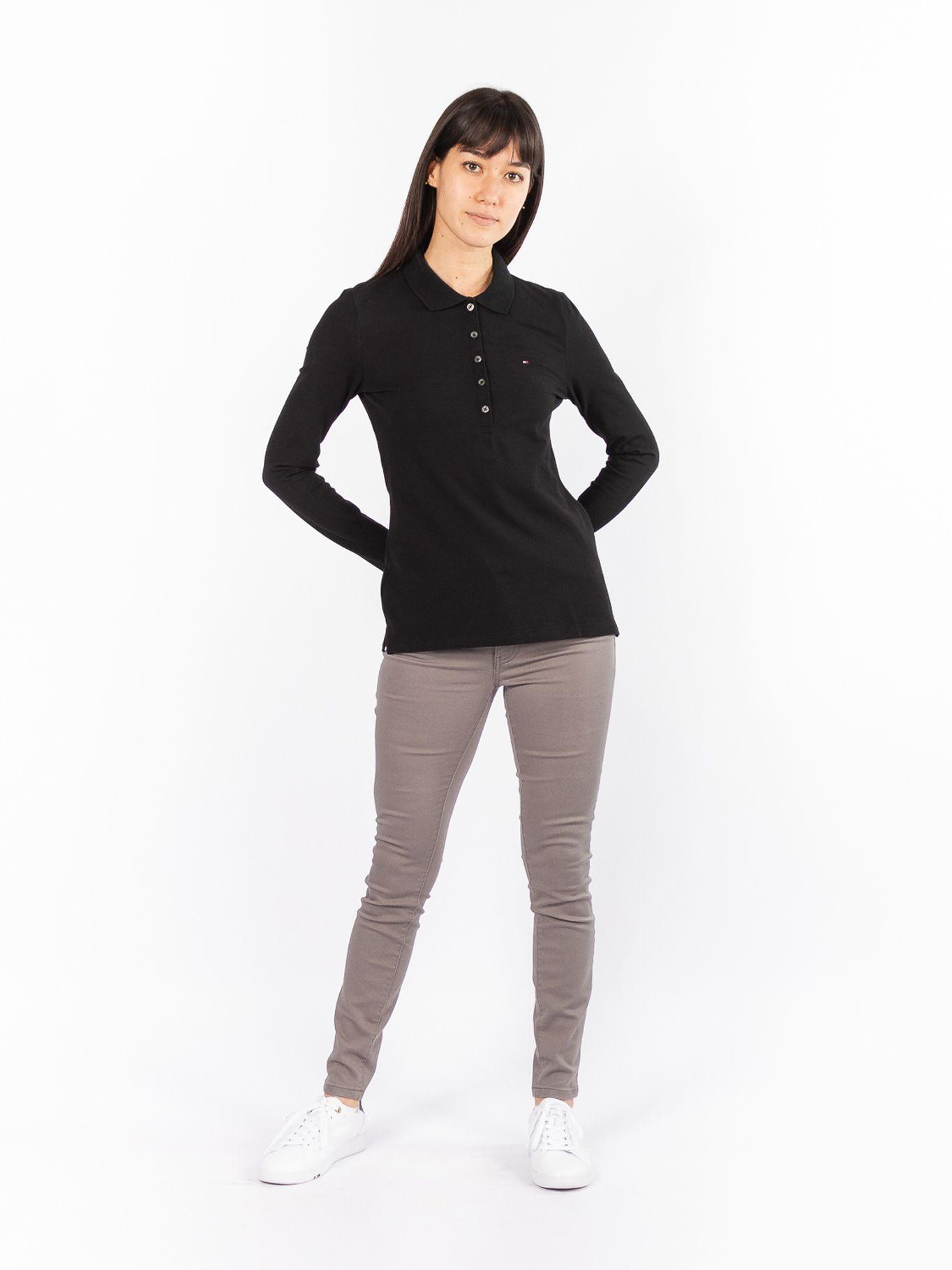 Polo Essential Logo Negro Tommy Hilfiger-0