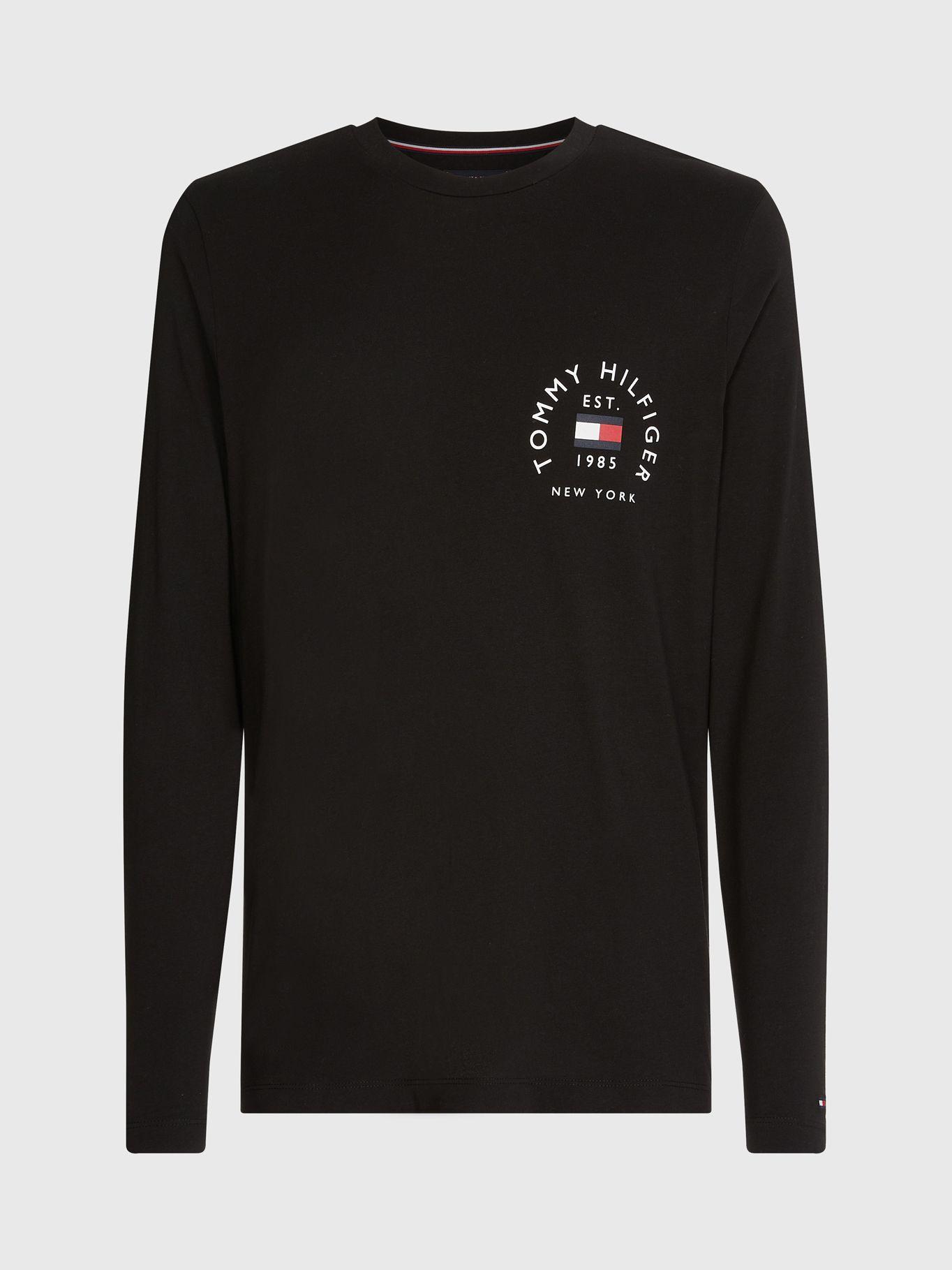 Polera Flag Arch Logo Slim Fit Negro Tommy Hilfiger-4