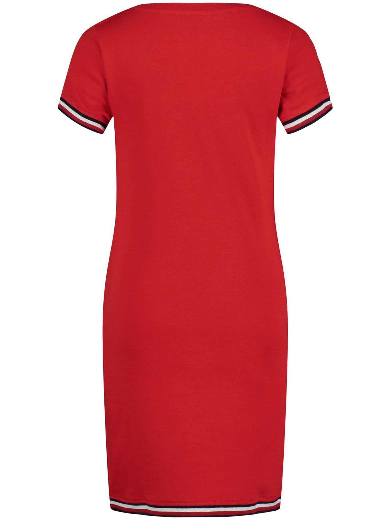 Vestido Midi Con Stripe En Mangas Rojo Tommy Hilfiger-1