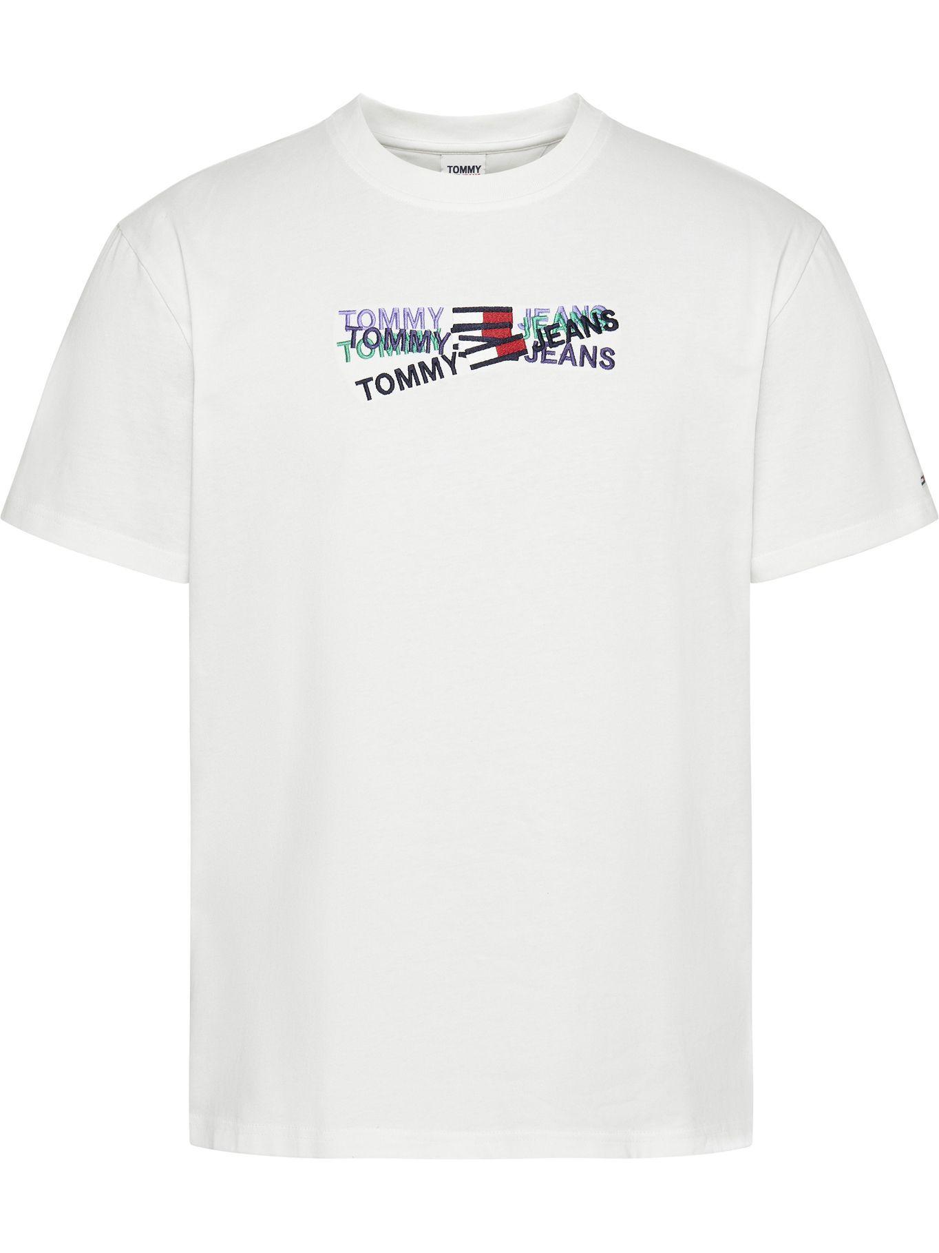 Polera Multi Linear Logo Blanco Tommy Jeans F2-0