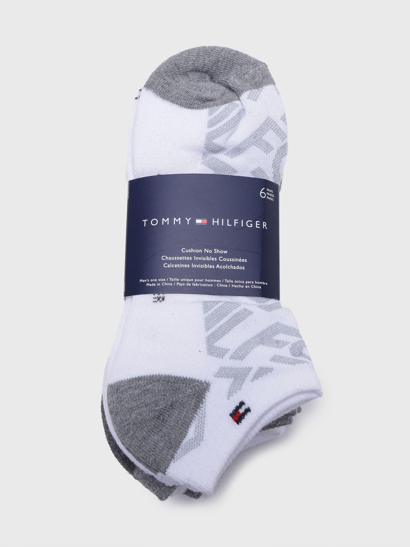 Pack De 6 Pares De Calcetines Blanco Tommy Hilfiger-1