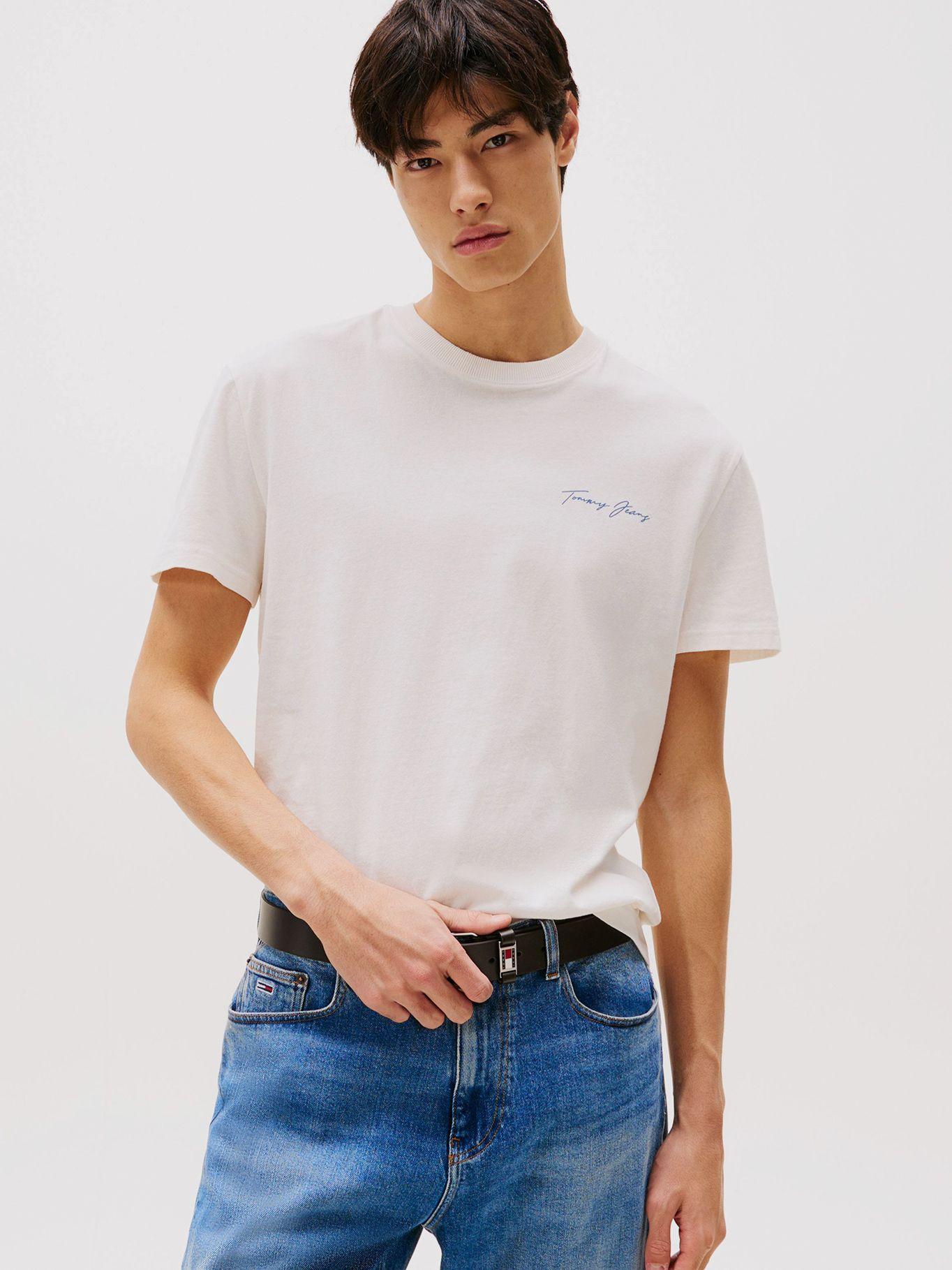 Polera Sailing Logo Regular Fit Blanco Tommy Jeans-0
