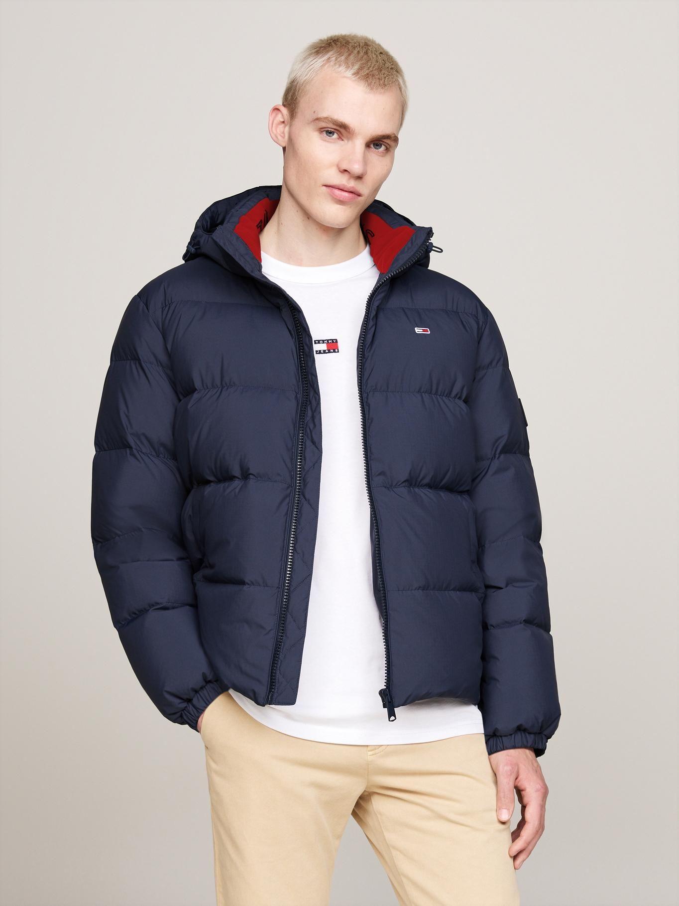 Parka Essential Acolchada Con Gorro Azul Tommy Jeans-0