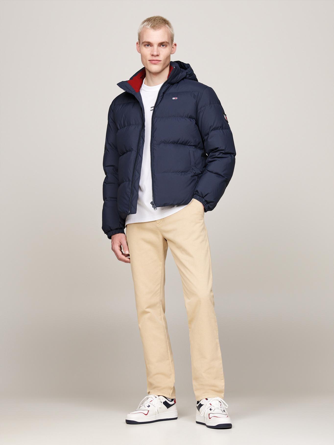 Parka Essential Acolchada Con Gorro Azul Tommy Jeans-1