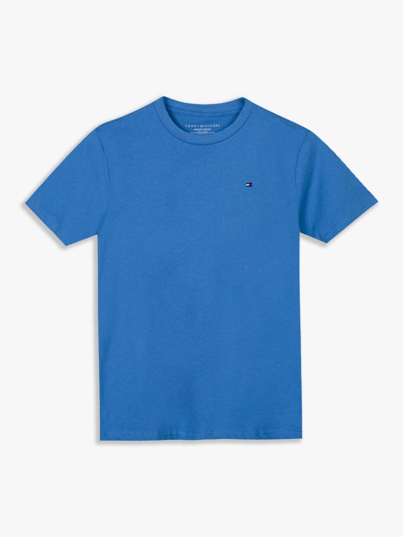 Polera De Niño C-Neck Con Logo Azul Tommy Hilfiger-0