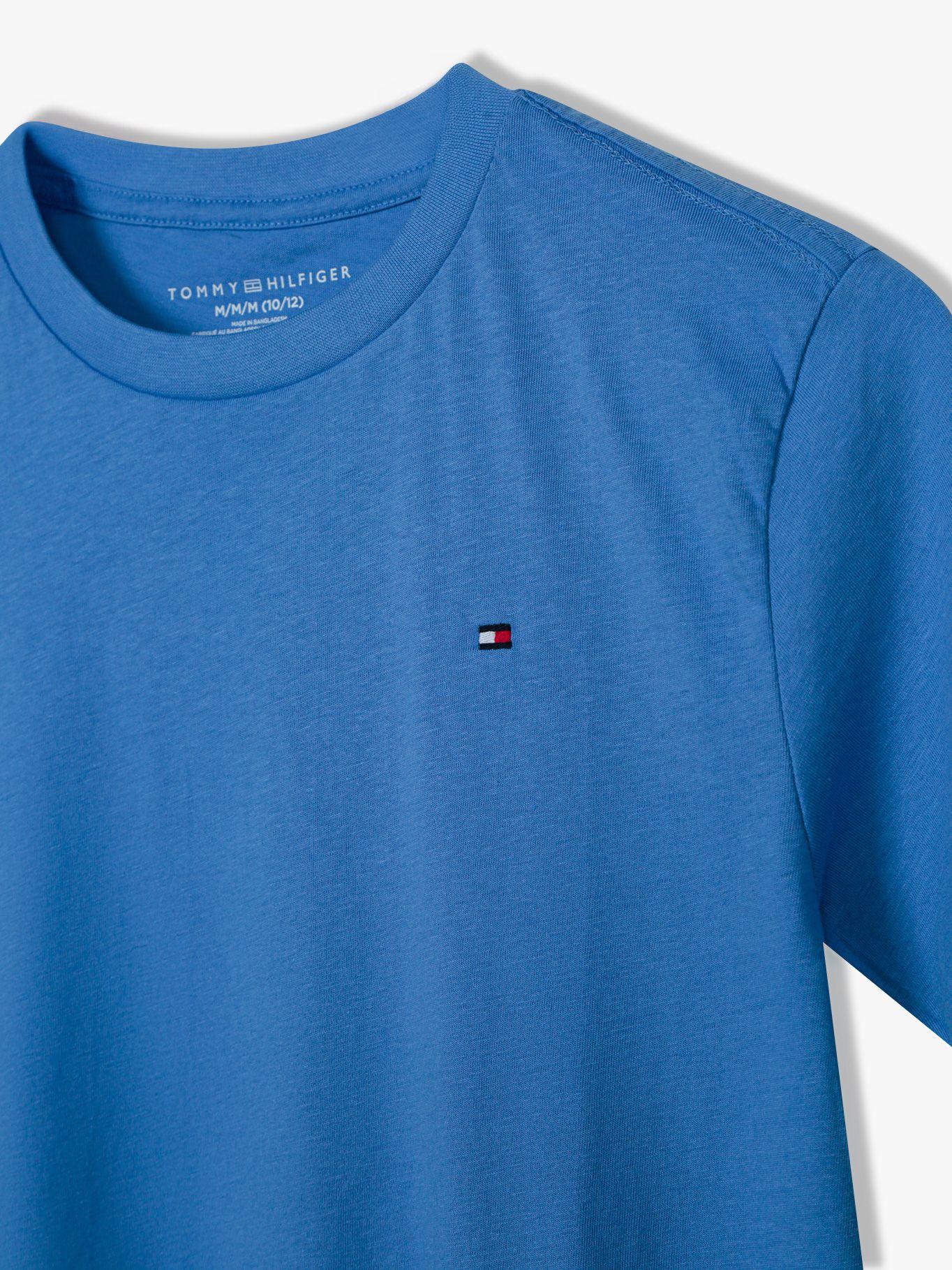 Polera De Niño C-Neck Con Logo Azul Tommy Hilfiger-2