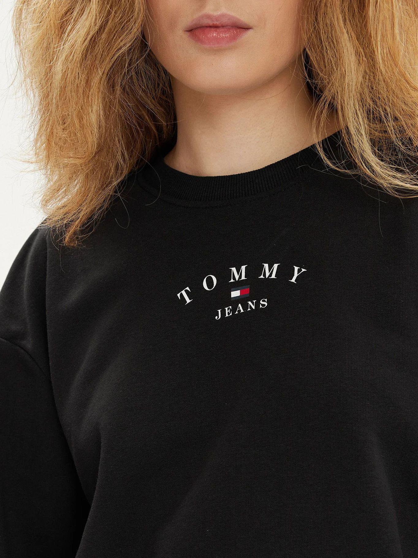 Polerón Esencial Logo Negro Tommy Jeans-3