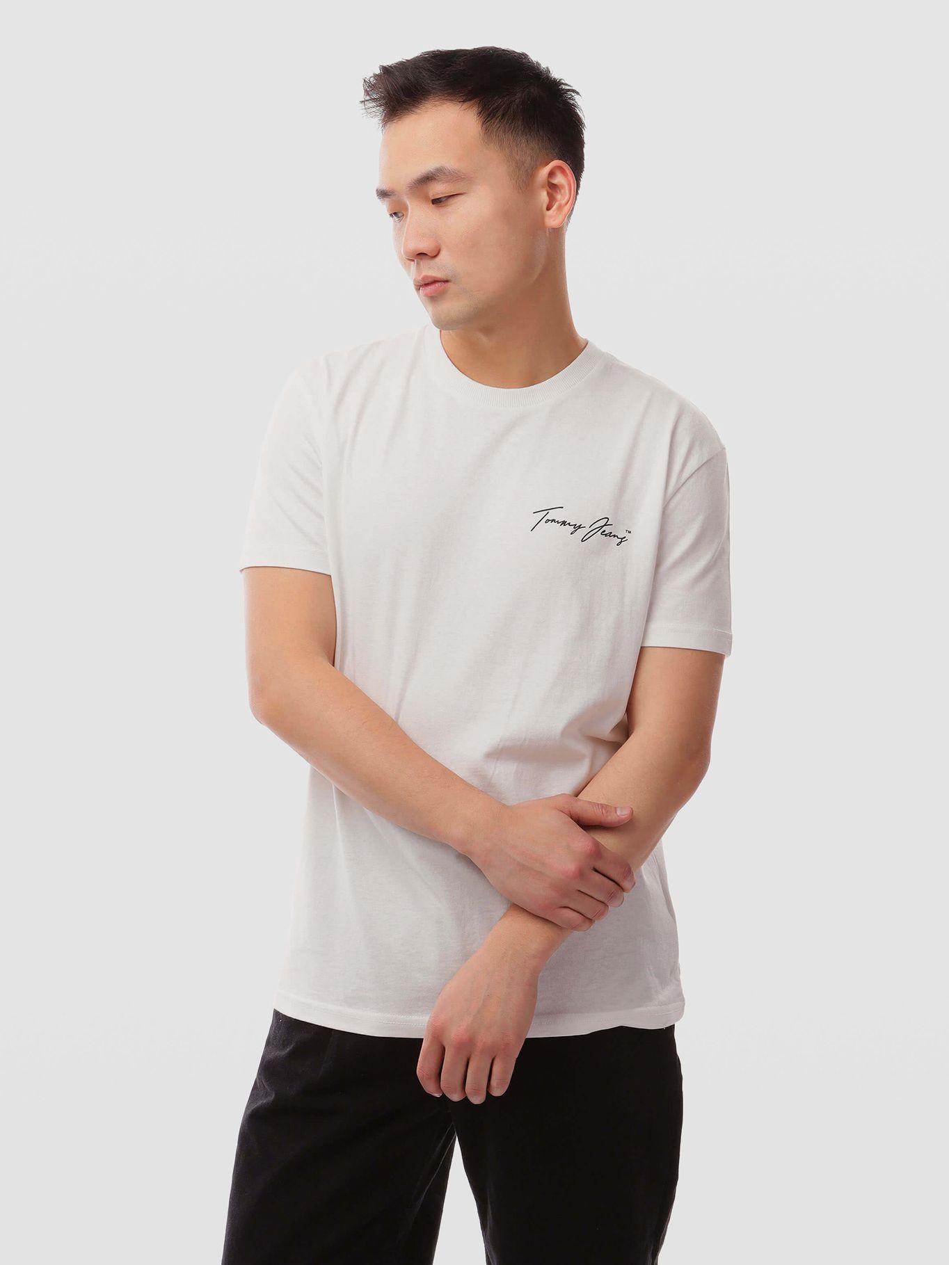 Polera Novelty Logo Regular Fit Blanco Tommy Jeans-0