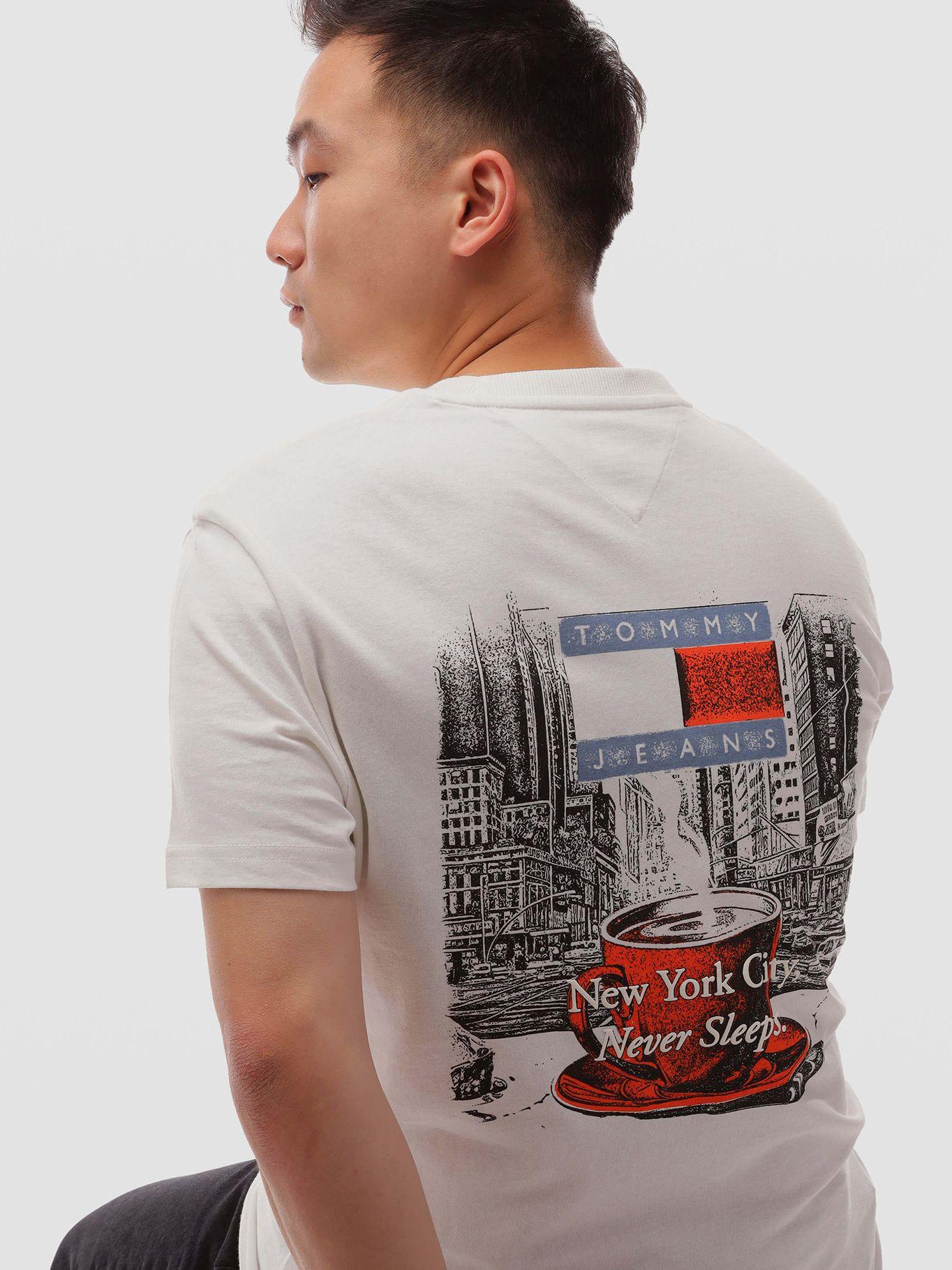 Polera Novelty Logo Regular Fit Blanco Tommy Jeans-2