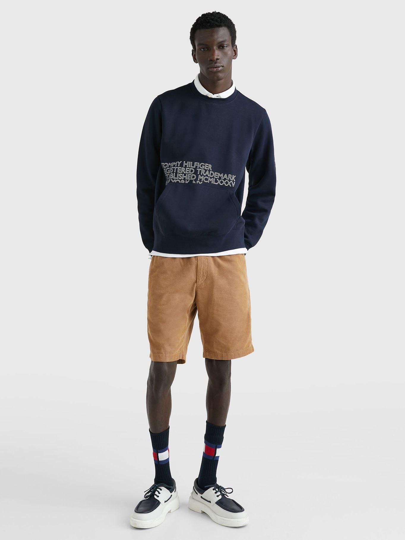 Polerón Flex Relaxed Logo Azul Tommy Hilfiger-1