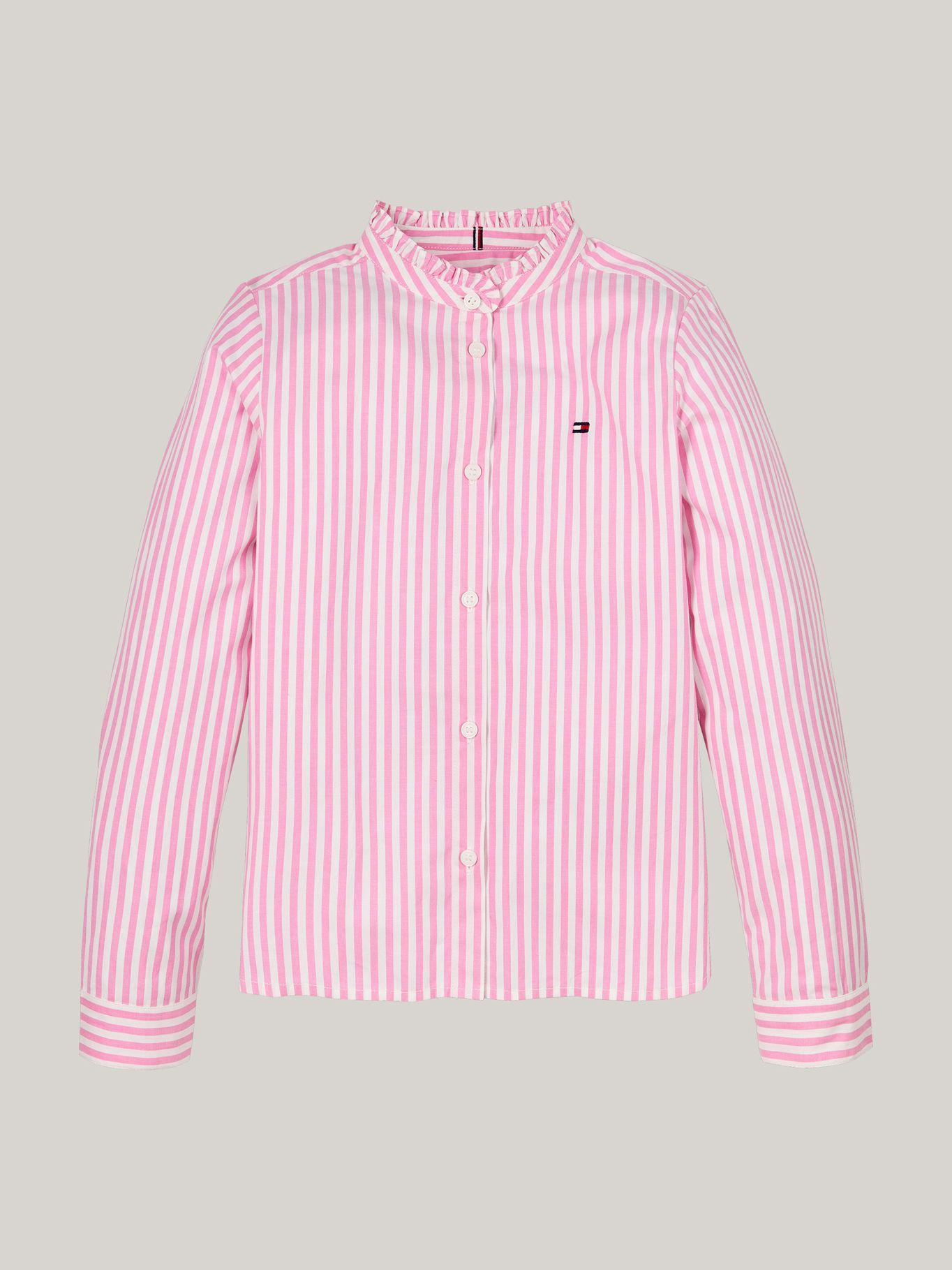 Blusa Con Cuello De Volantes Rosado Tommy Hilfiger-4