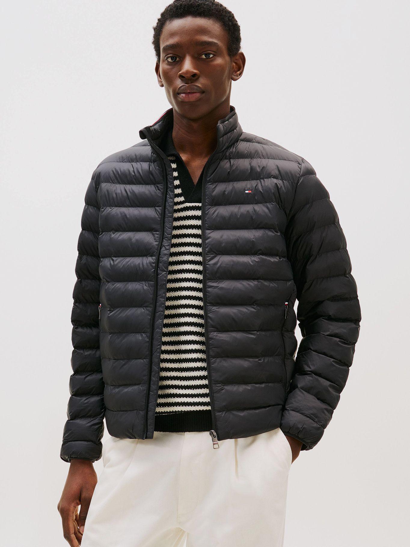Parka Packable Solid Con Logo Negro Tommy Hilfiger-0
