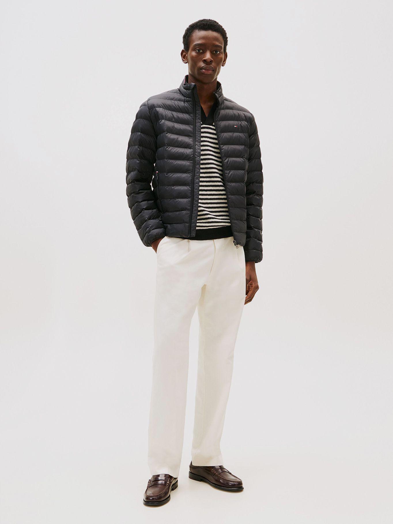 Parka Packable Solid Con Logo Negro Tommy Hilfiger-1
