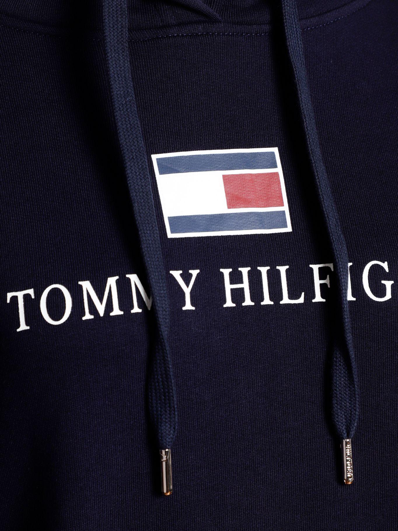 Polerón Hoodie Heritage Logo Azul Tommy Hilfiger-2
