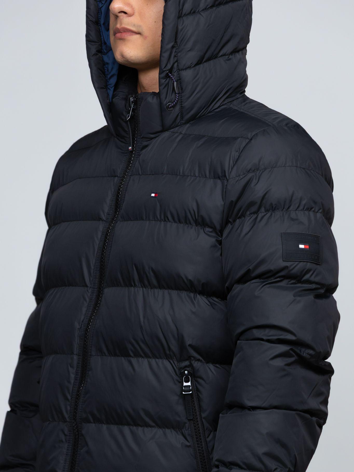 Parka Acolchada Con Gorro Negro Tommy Hilfiger-5