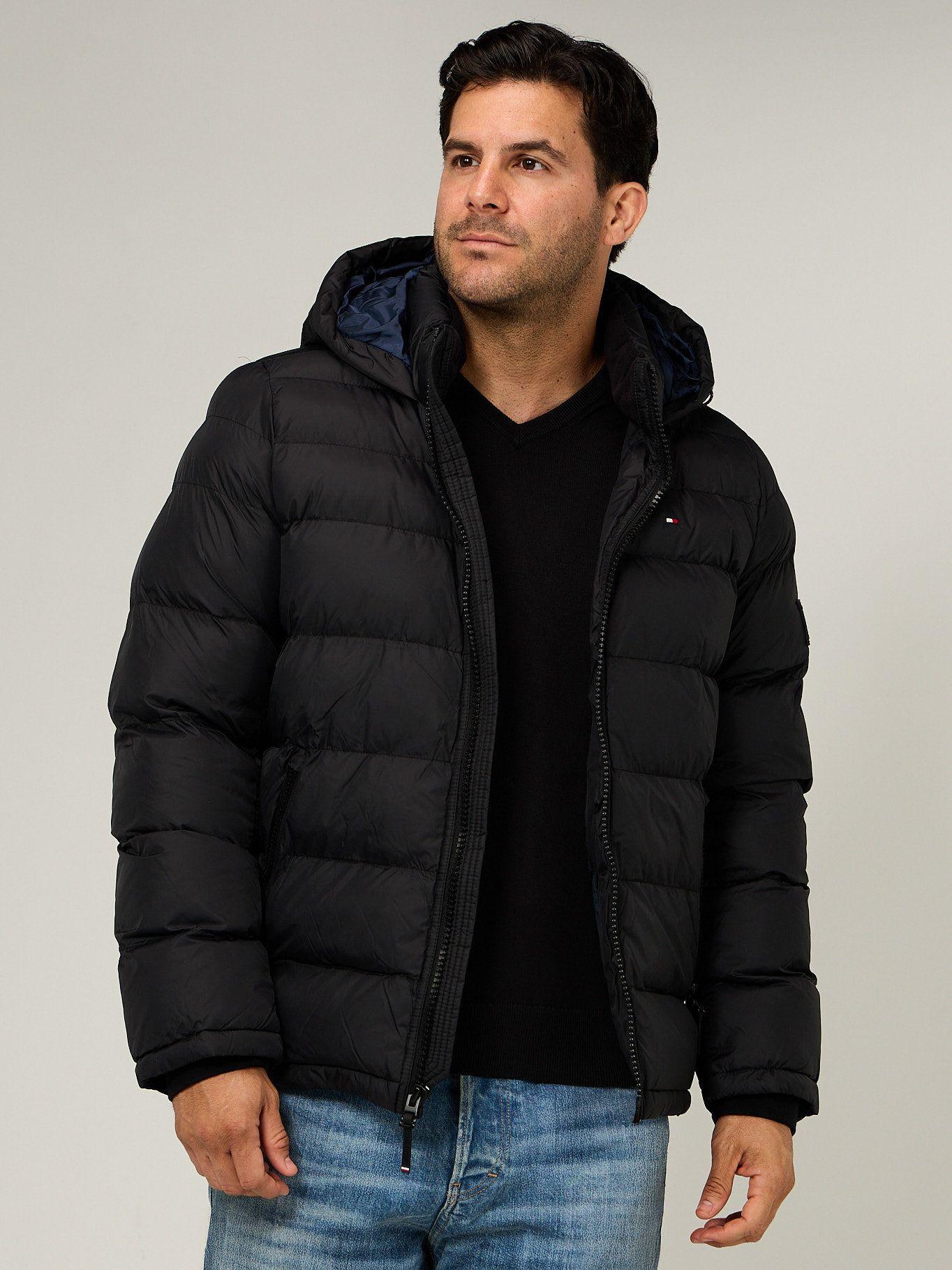 Parka Acolchada Con Gorro Negro Tommy Hilfiger-0