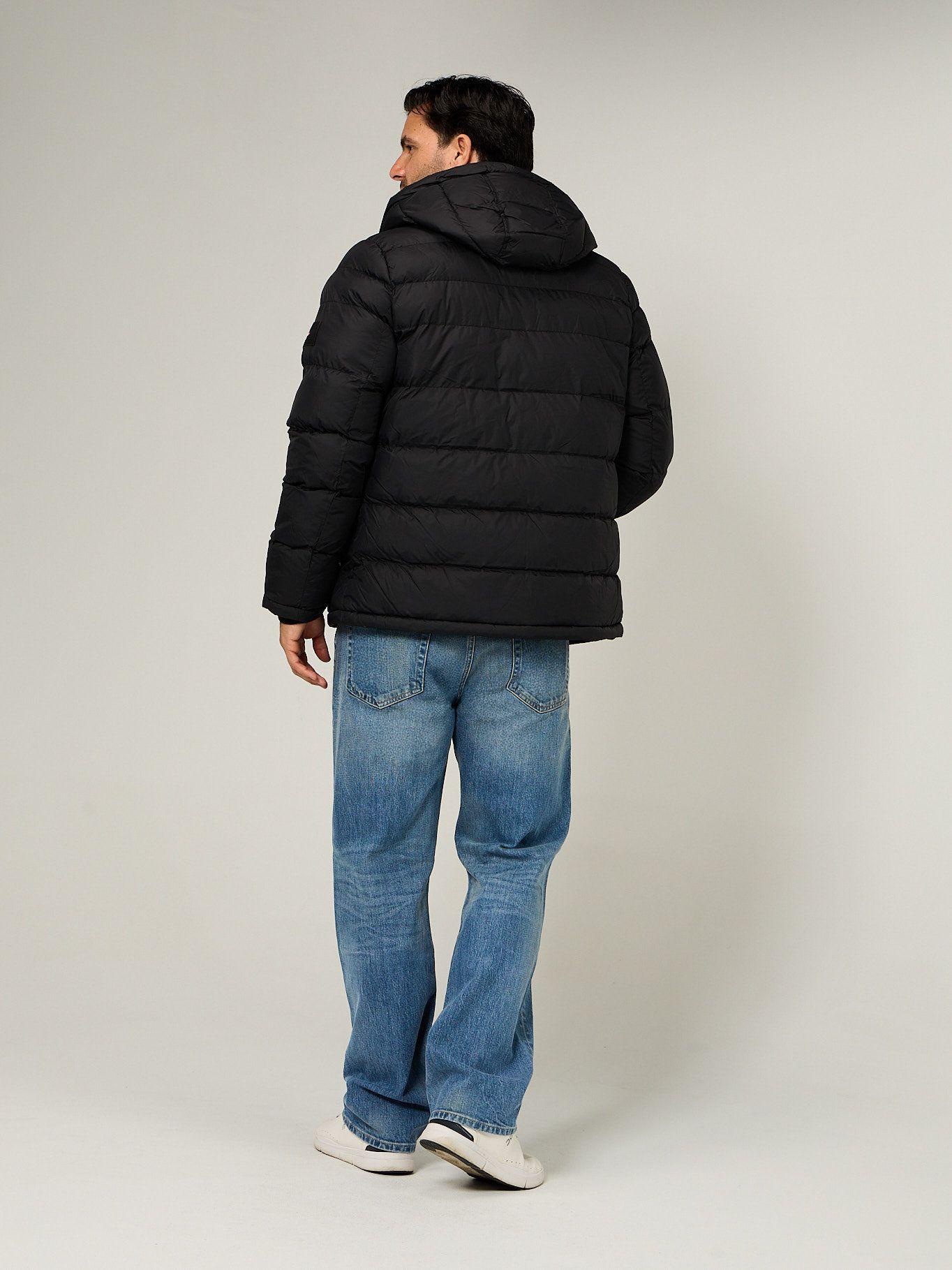 Parka Acolchada Con Gorro Negro Tommy Hilfiger-2