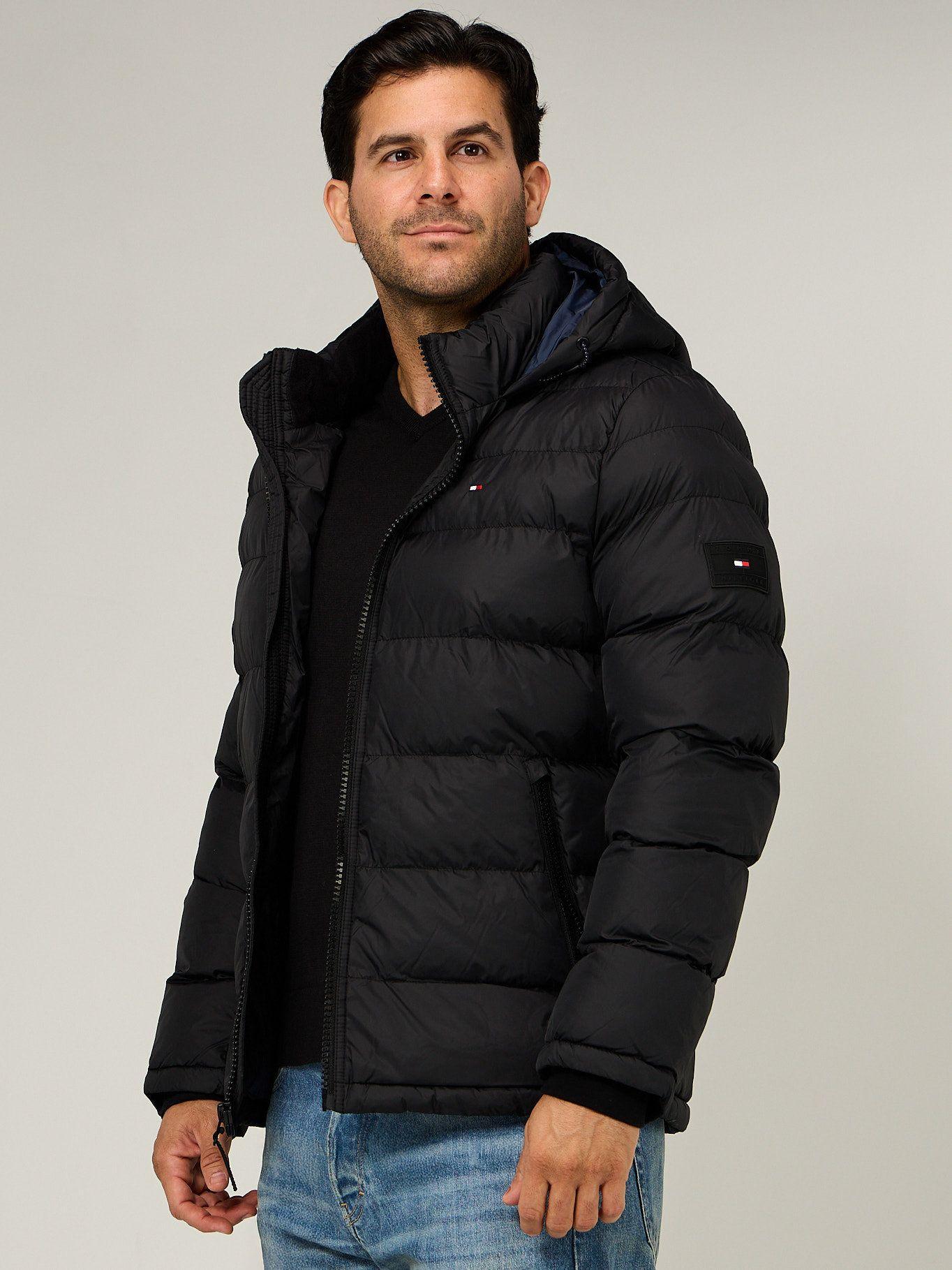 Parka Acolchada Con Gorro Negro Tommy Hilfiger-3