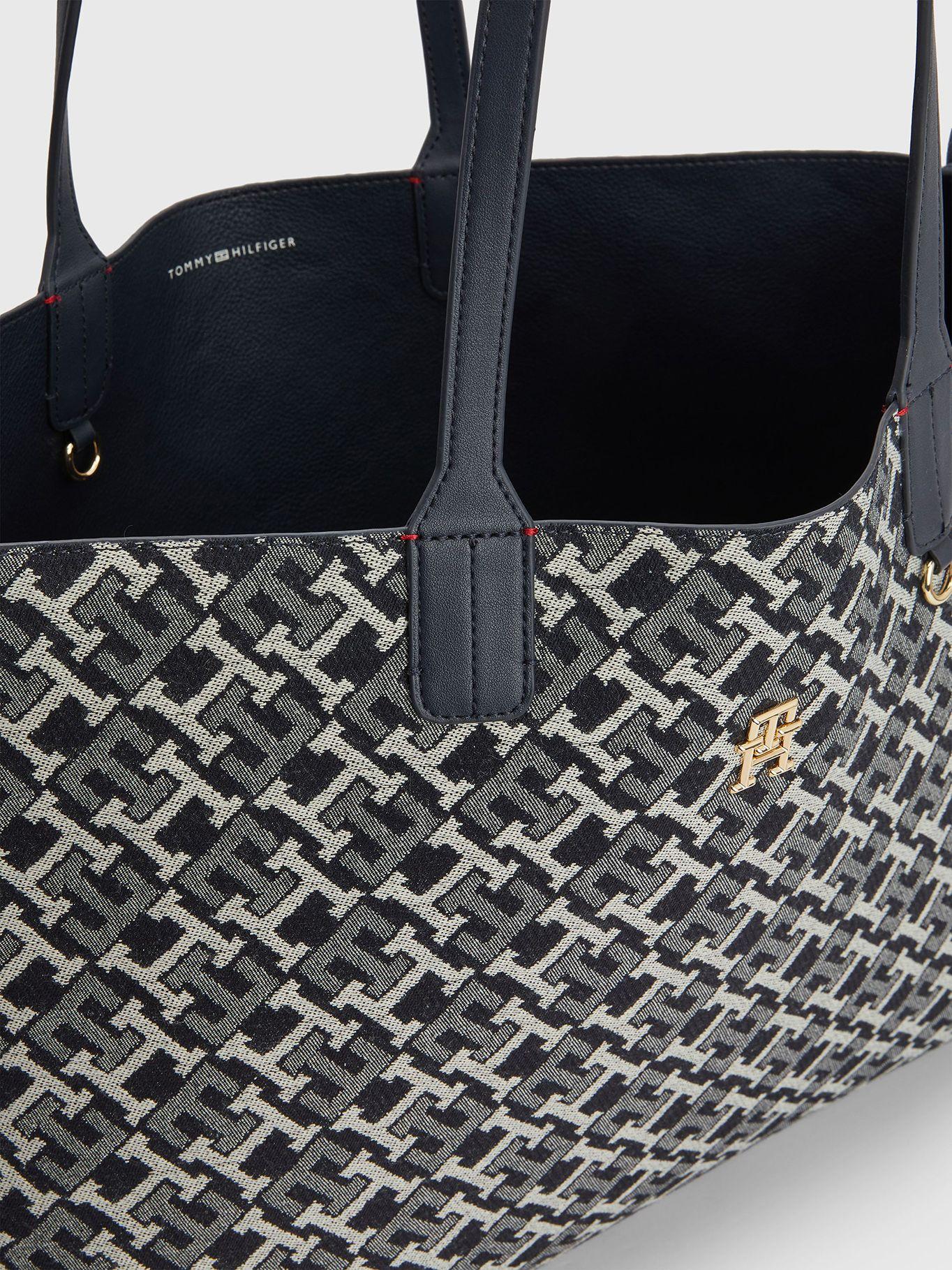 Bolso Tote Iconic Denim Azul Tommy Hilfiger-3