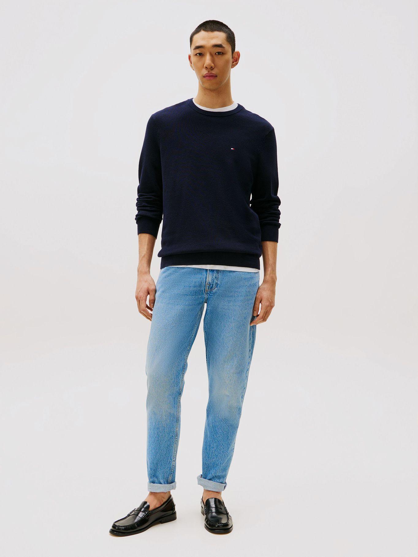 Sweater Essential Structure C-Neck Tommy Hilfiger Azul-1