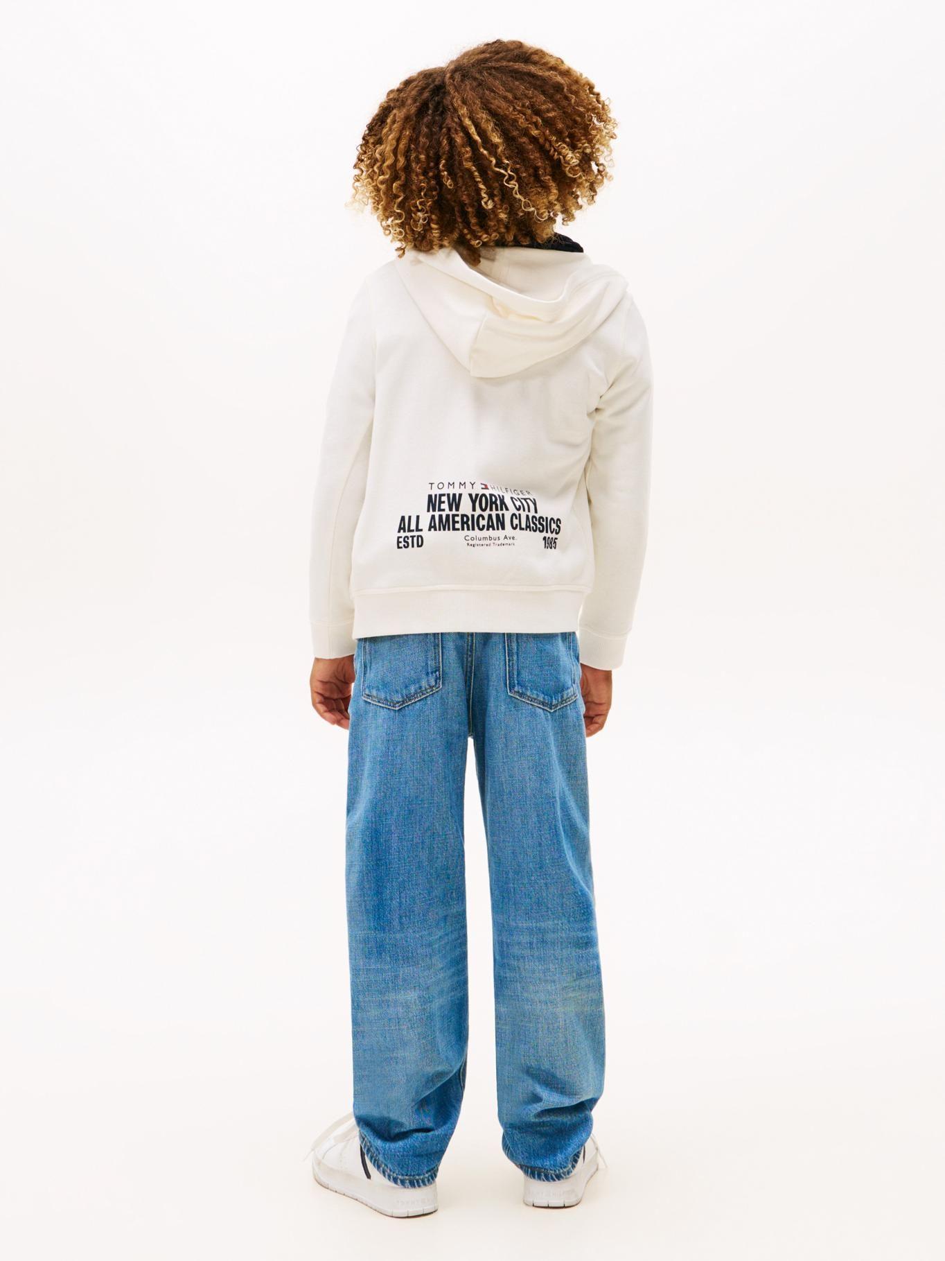 Polerón Hoodie Con Cierre Blanco Tommy Hilfiger-2