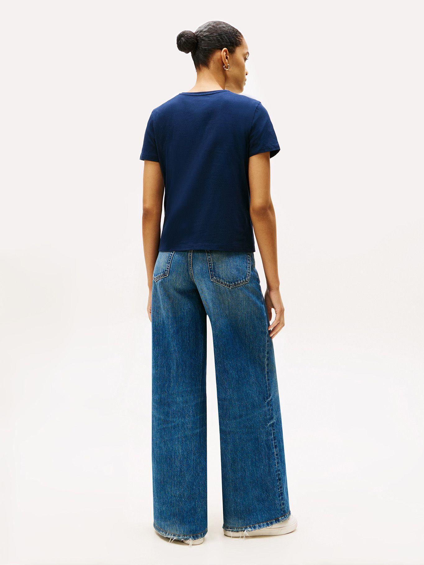 Polera Con Logo Bordado Regular Fit Azul Tommy Hilfiger-2