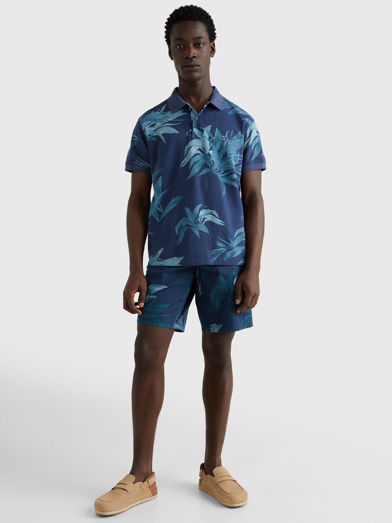 Polo Con Estampado De Palmeras Azul Tommy Hilfiger-4