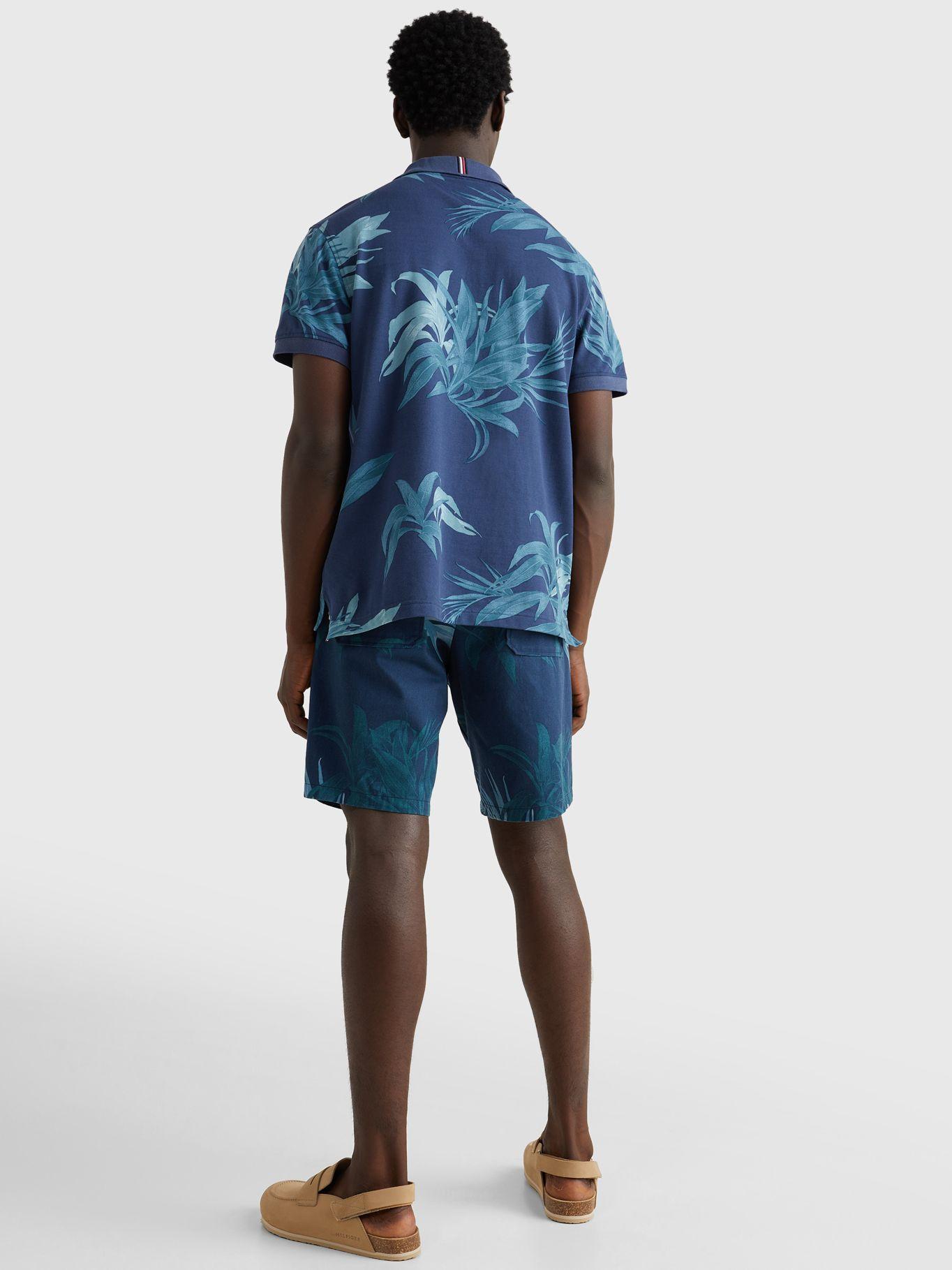 Polo Con Estampado De Palmeras Azul Tommy Hilfiger-1