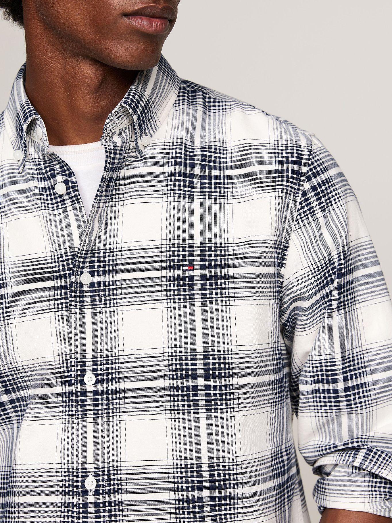 Camisa Heritage Oxford A Cuadros Blanco Tommy Hilfiger-3