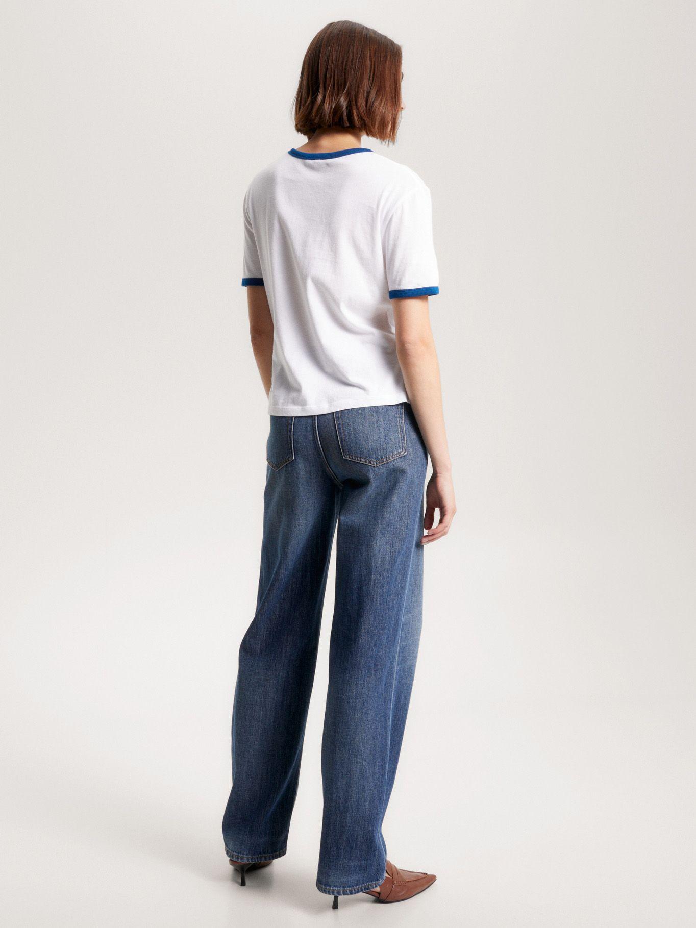 Polera Varsity Logo Aterciopelado Blanco Tommy Hilfiger-2