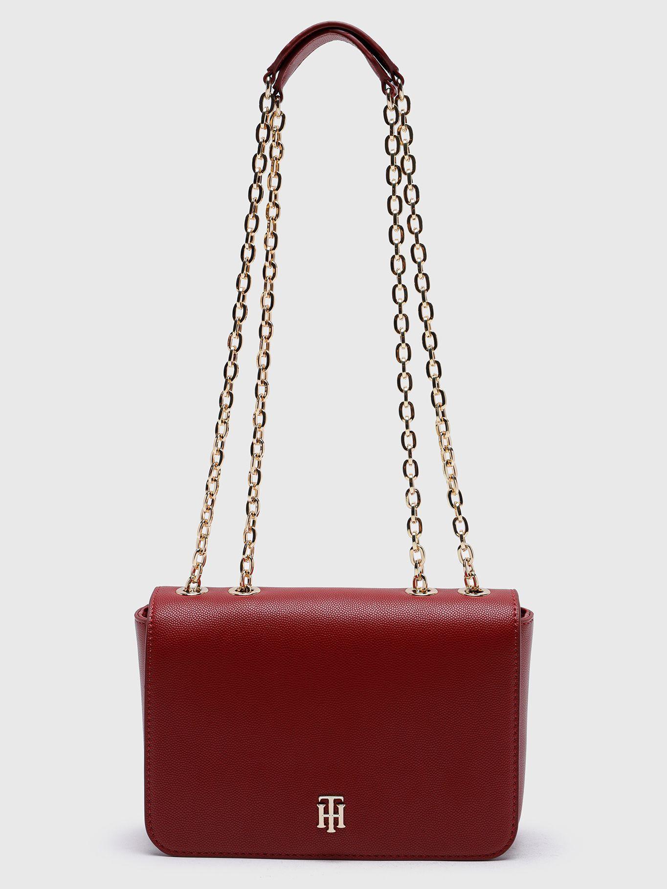 Cartera Timeless Chain Monogram Rojo Tommy Hilfiger-0