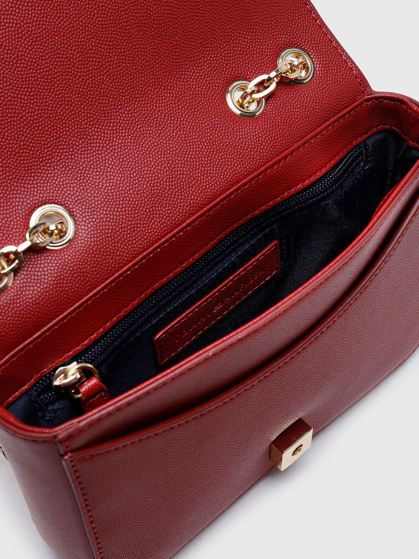 Cartera Timeless Chain Monogram Rojo Tommy Hilfiger-4