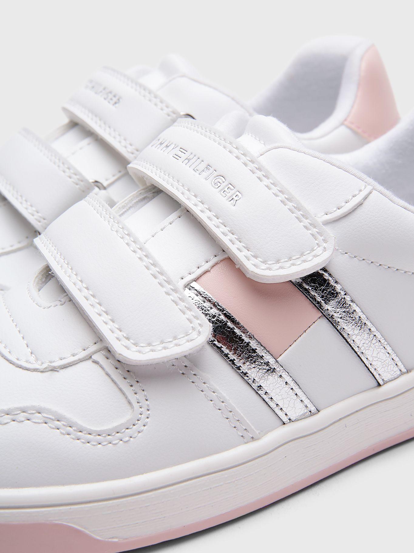 Zapatillas Velcro Niña Logo Blanco Tommy Hilfiger-4