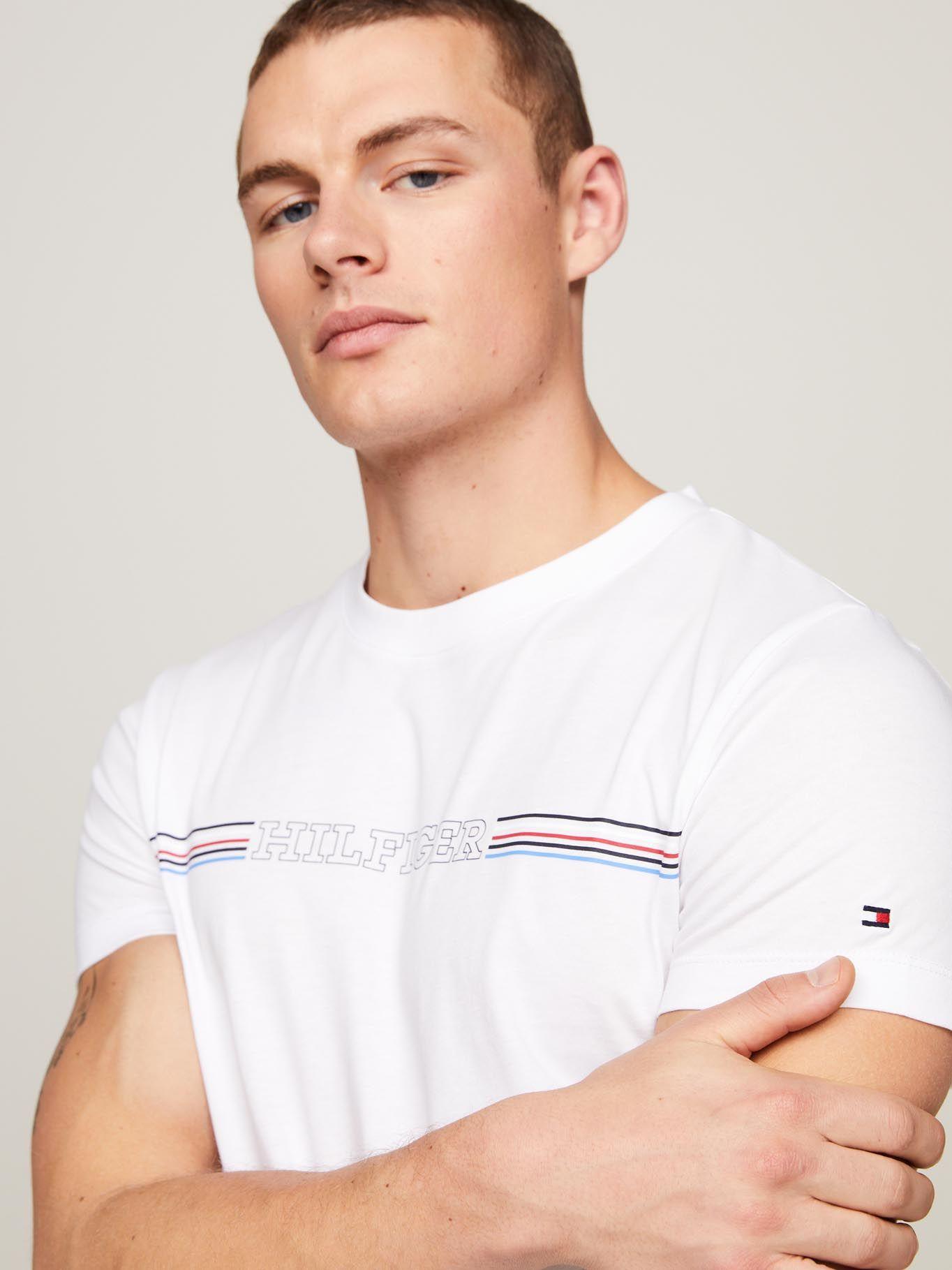 Polera Logo Slim Fit Blanco Tommy Hilfiger-3