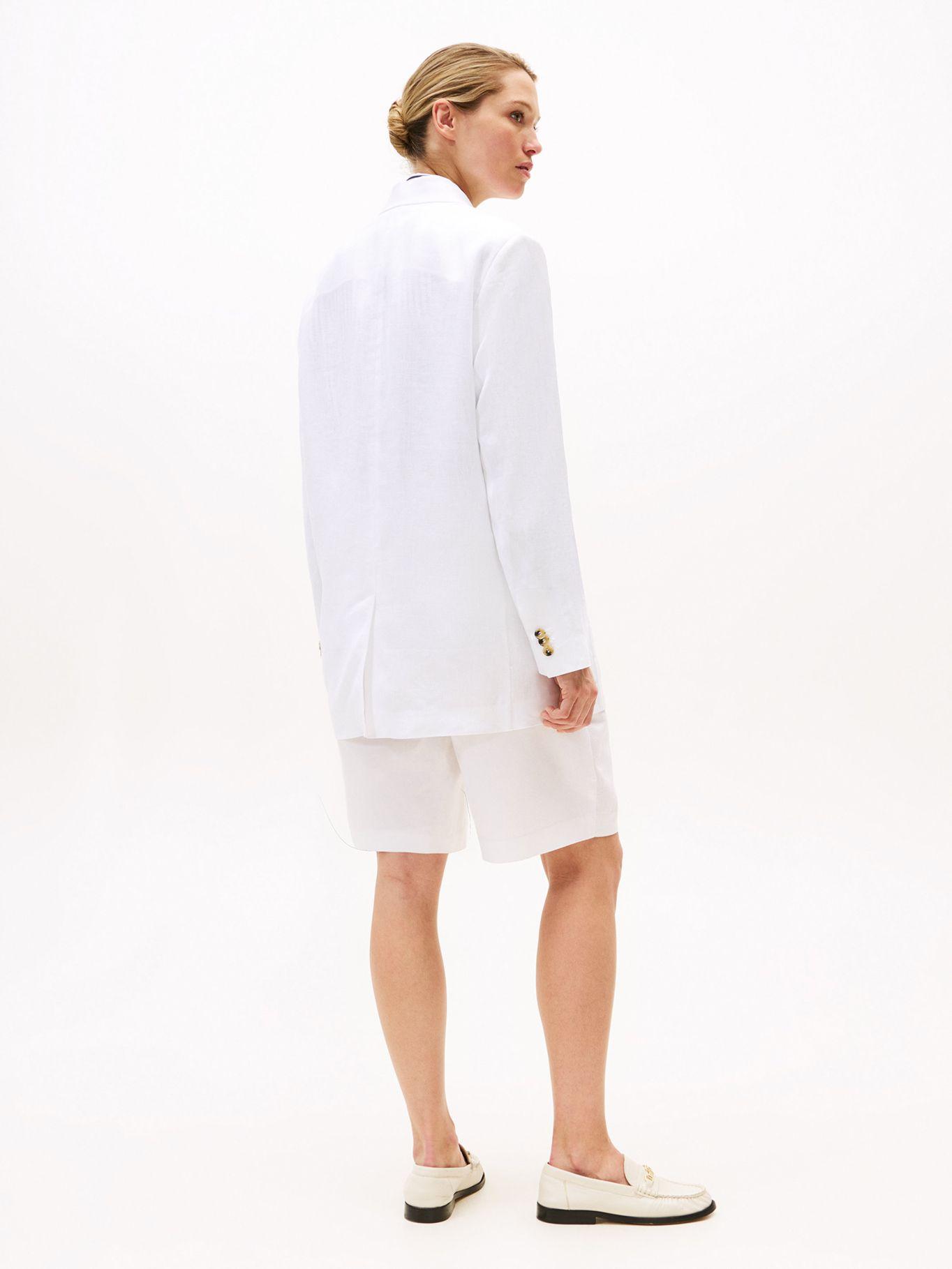 Blazer De Lino Relaxed Fit Blanco Tommy Hilfiger-2